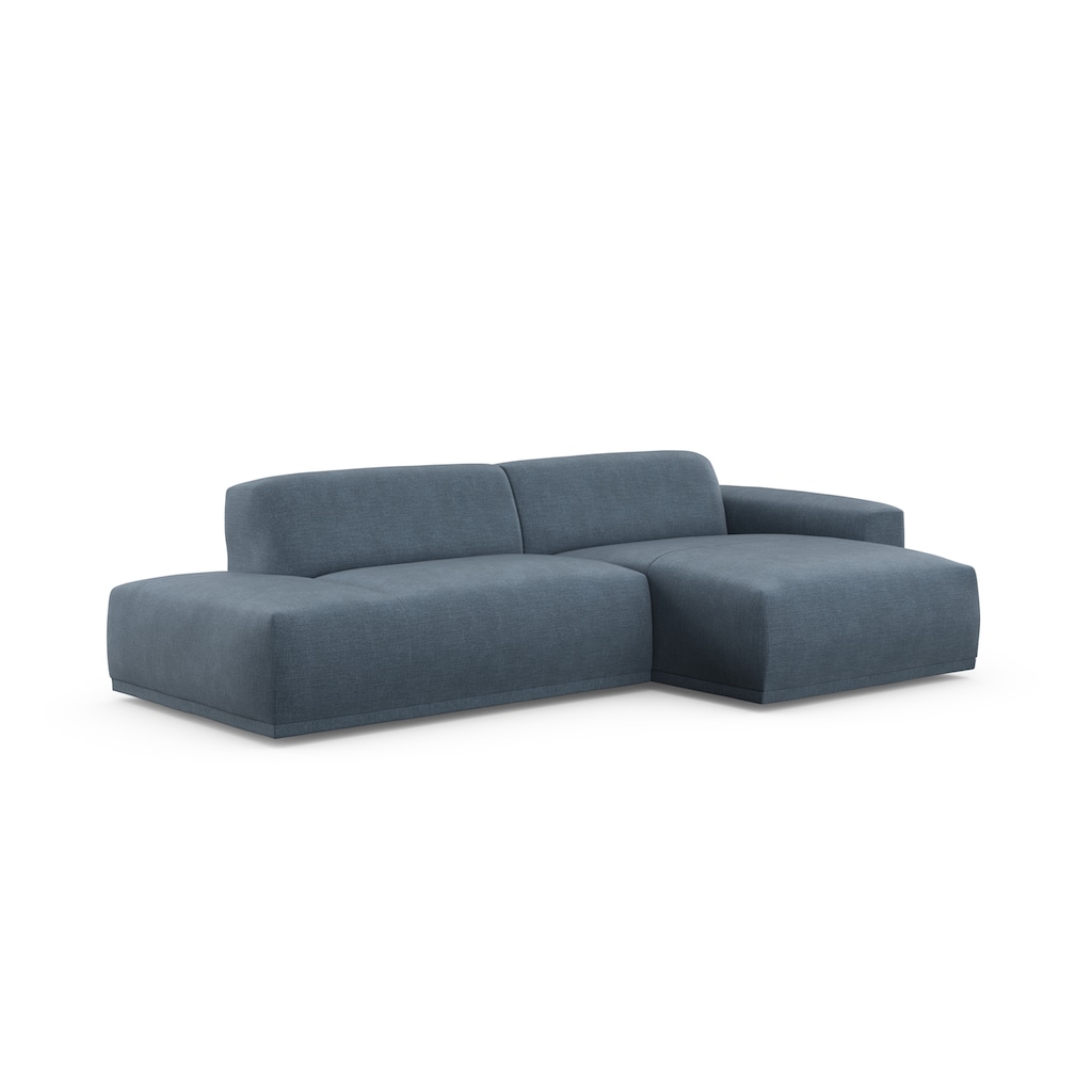 TRENDMANUFAKTUR Ecksofa Braga, aus 2 Teilen, moderner Cord-Stoff