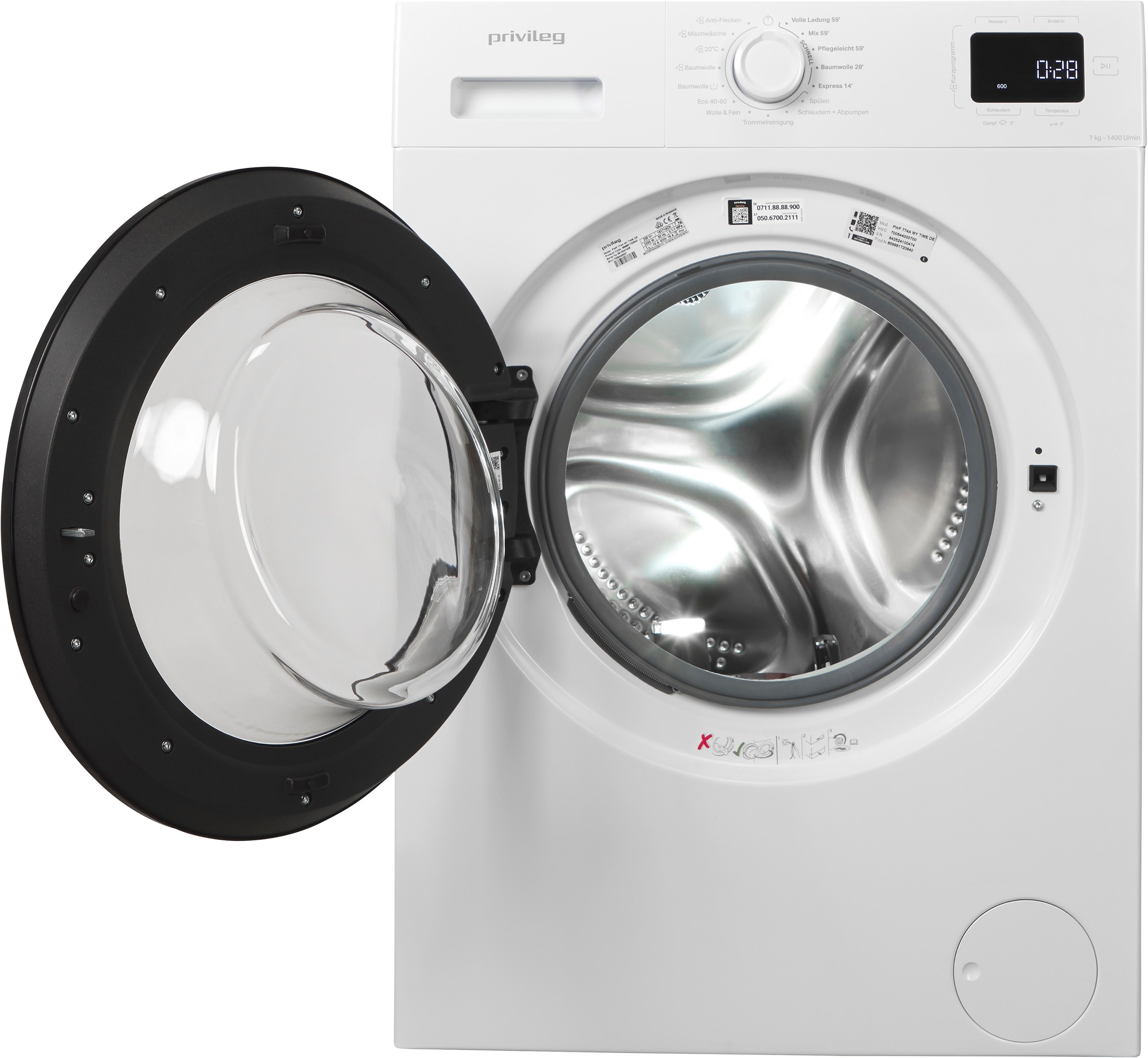 Privileg Waschmaschine MY TIME "PWF 774A MY TIME DE" 7 kg 1400 U/min Quick günstig online kaufen