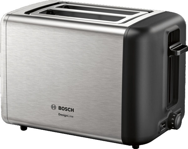 BOSCH Toaster »TAT3P420DE DesignLine Edelstahl«, 2 kurze Schlitze, 820 W