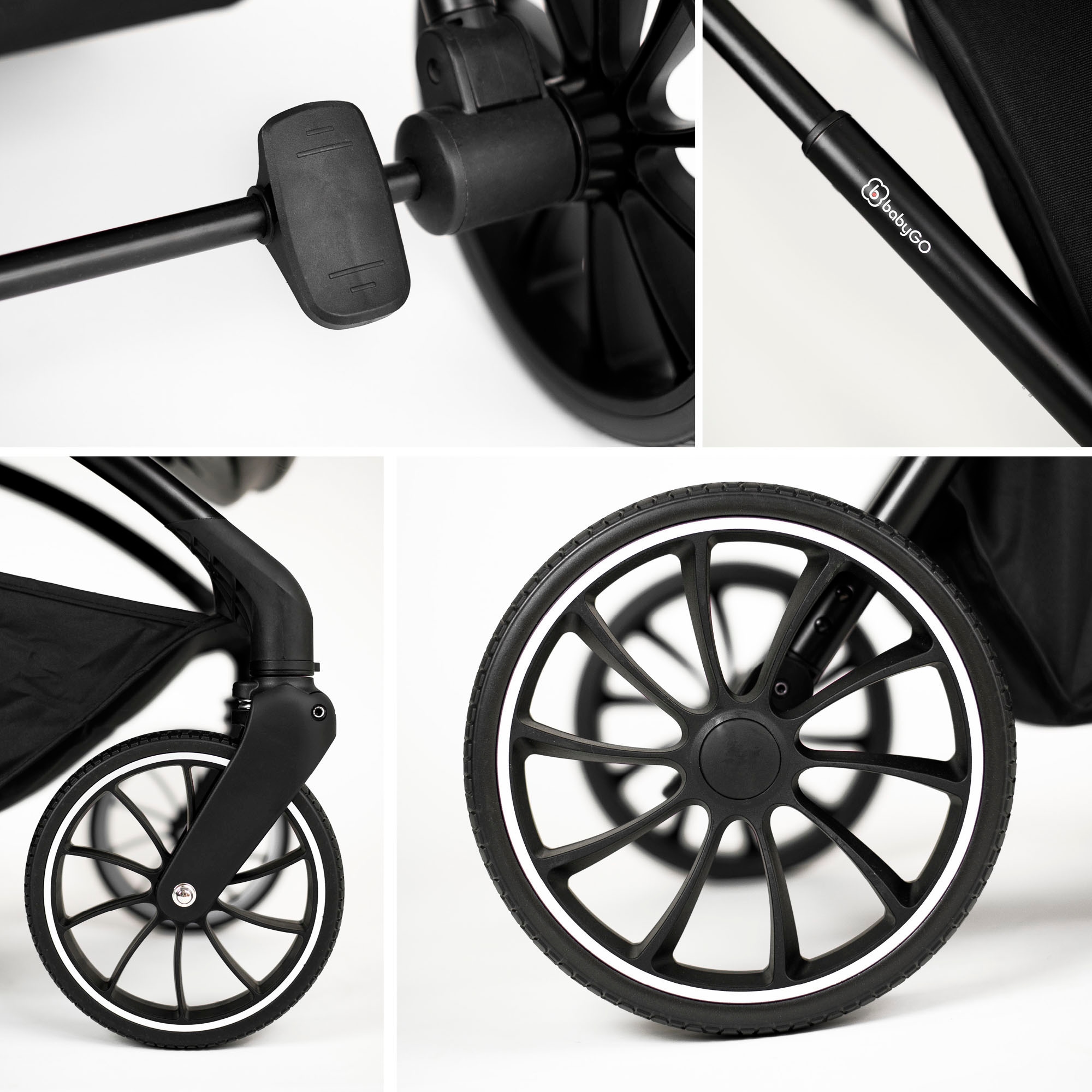BabyGo Kombi-Kinderwagen »Harmony 3in1«, inkl. Babyschale mit Adaptern