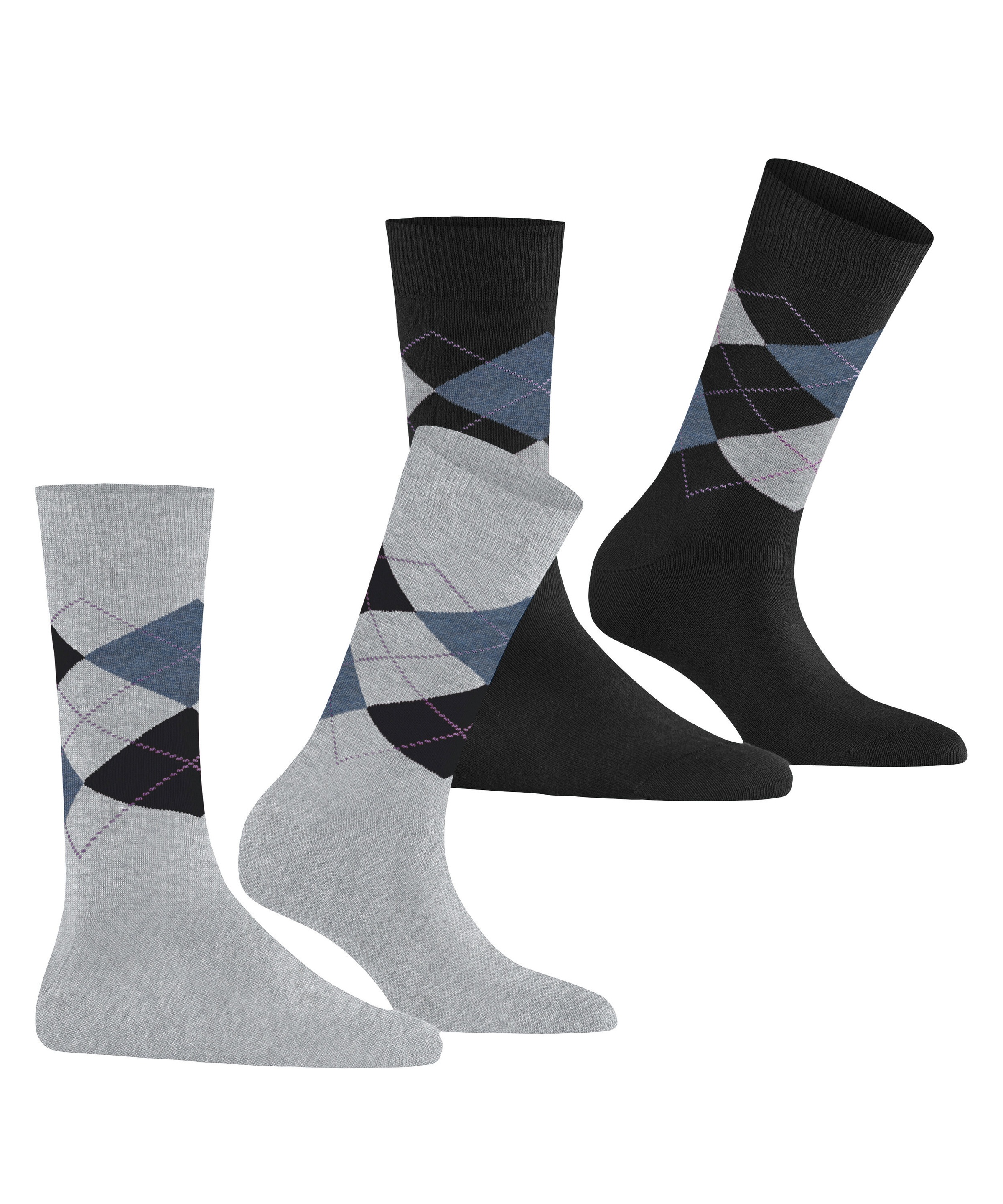 Burlington Socken "Everyday Argyle 2er-Pack" 2er Pack, atmungsaktiv günstig online kaufen