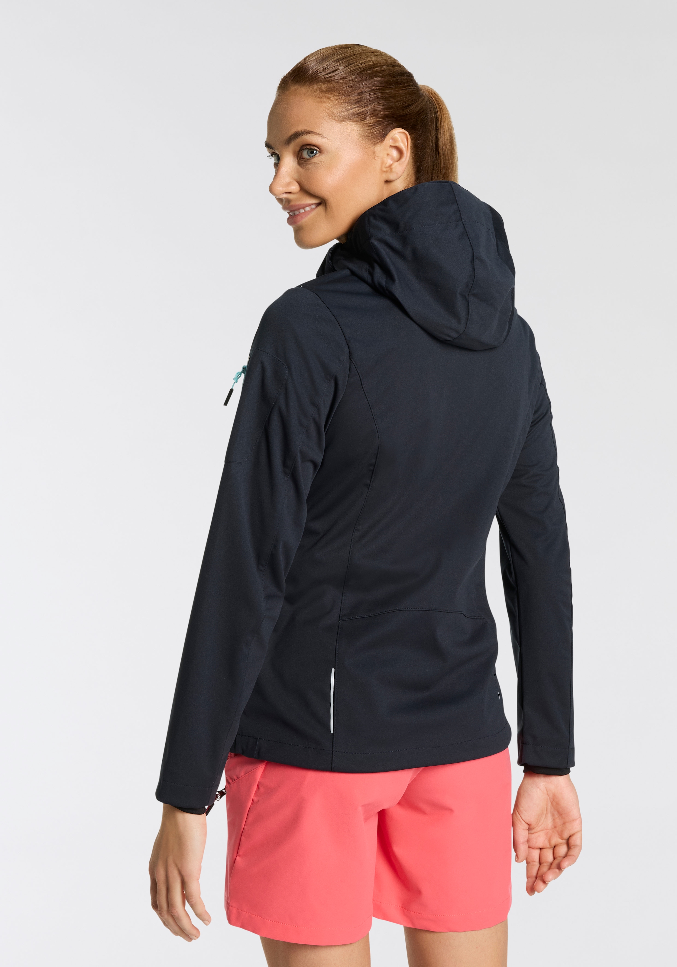 CMP Softshelljacke, mit Kapuze, Atmungsaktiv & Windabweisend & Wasserabweisend