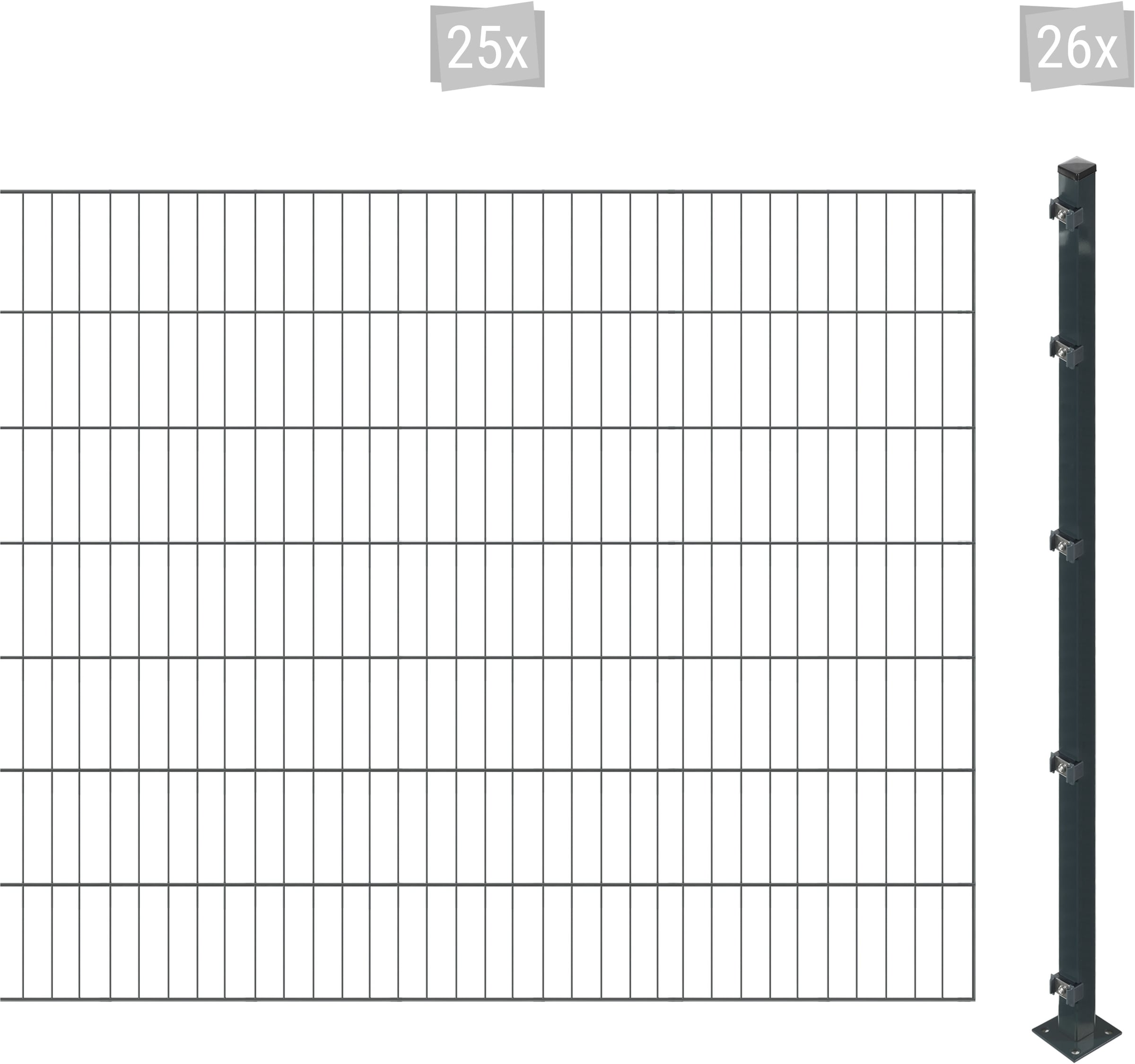 Arvotec Einstabmattenzaun "ESSENTIAL 140 zum Einbetonieren", Zaunhöhe 140 cm, Zaunlänge 2 - 60 m