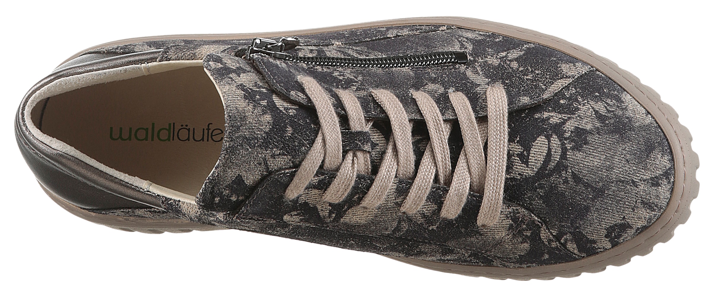 Waldläufer Plateausneaker »H-LIVIA«, Schnürschuh, Halbschuh, Komfortschuh mit herausnehmbarem Lederfußbett