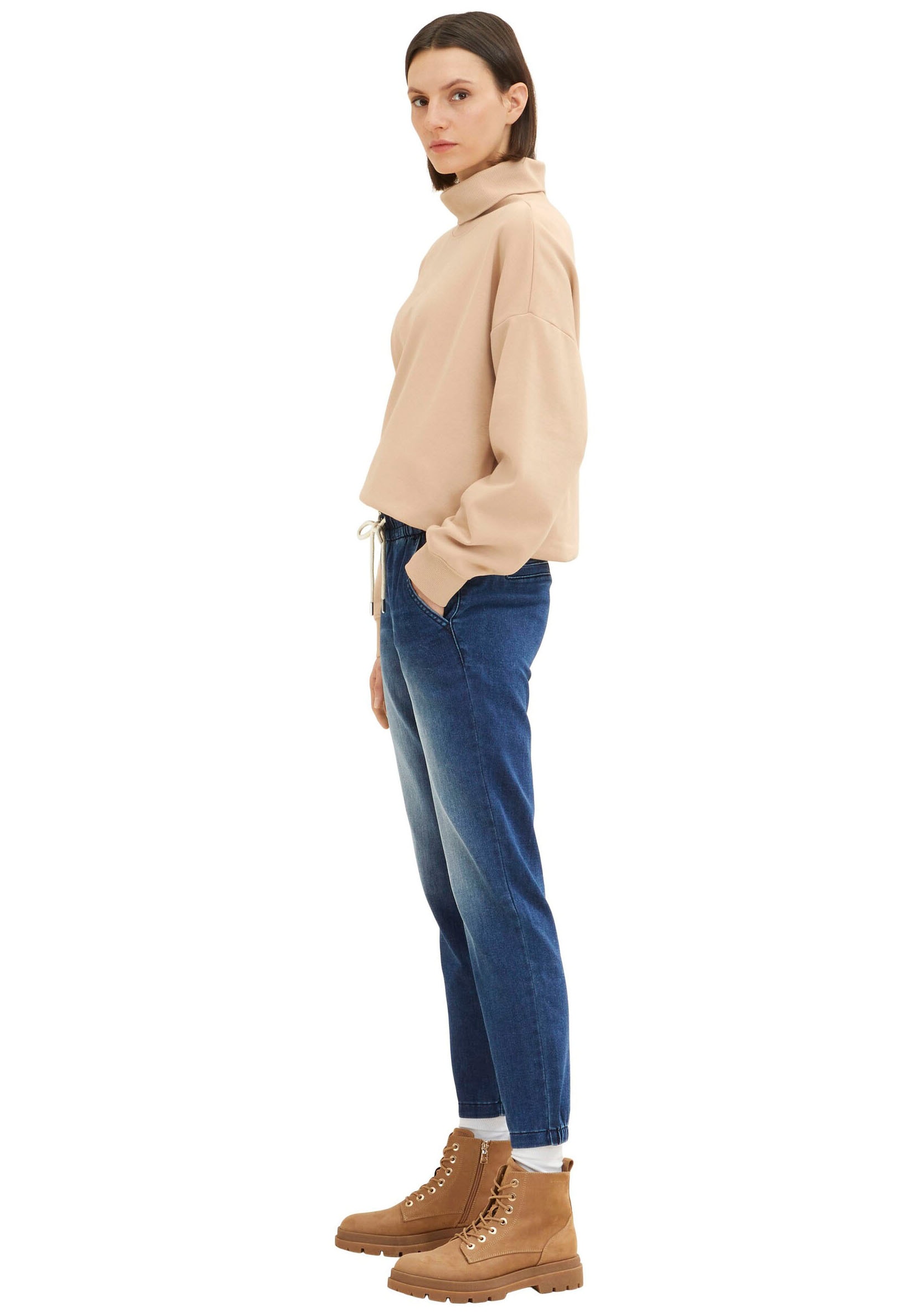 TOM TAILOR Loose-fit-Jeans, mit elastischem Bund für bestellen | BAUR | Stretchjeans