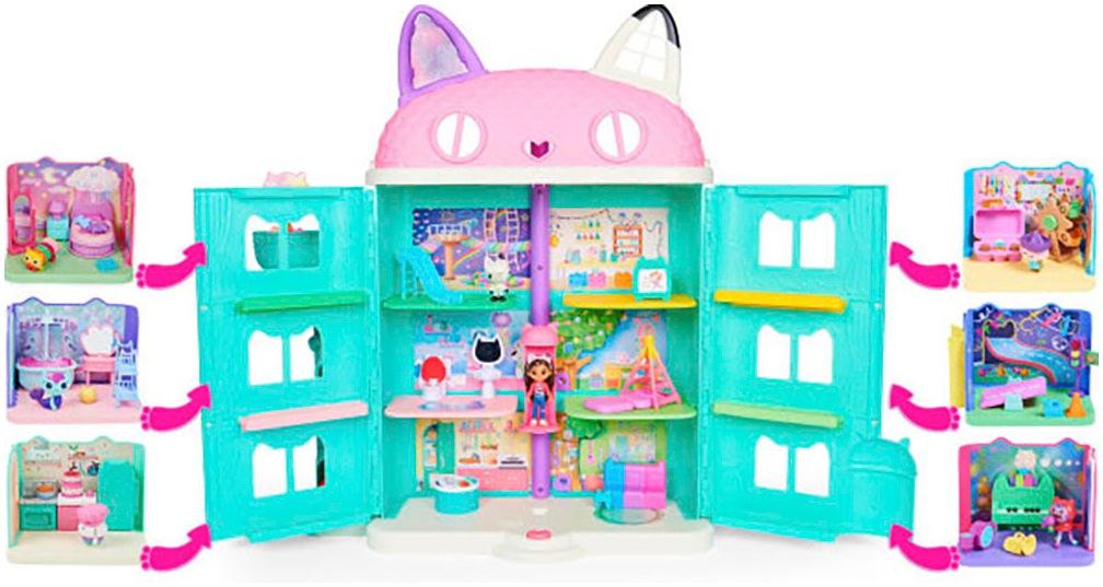 Spin Master Spielwelt »Gabby's Dollhouse – Deluxe Room - Carnival (Cat Adventure)«