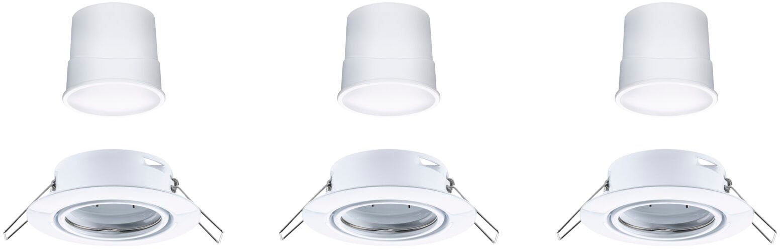 Paulmann LED Einbauleuchte »Base 3x430lm 230V« 1 Stk. Warmweiß Zigbee Basisset