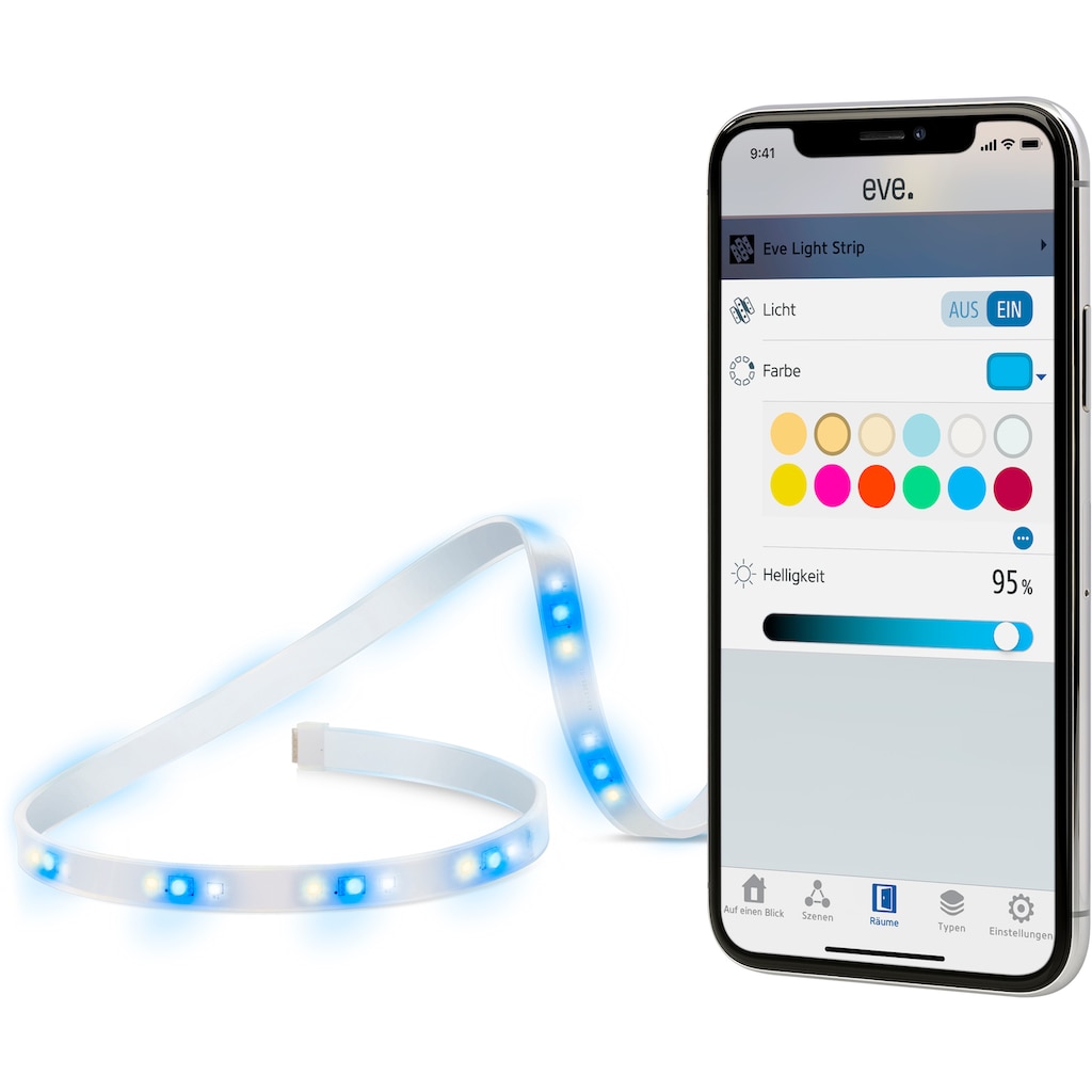 EVE Smarter LED-Lichtstreifen »Light Strip 2 m + Extension 2 m«