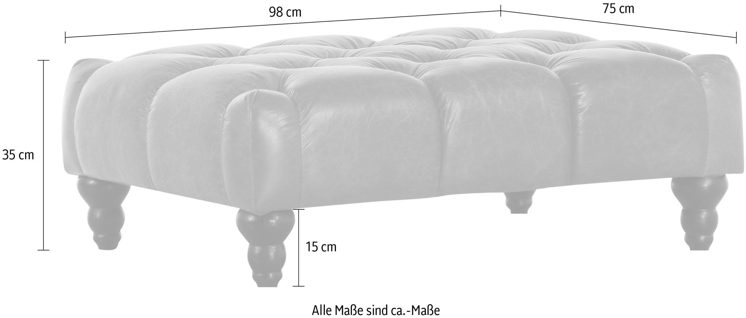 Gutmann Factory Hocker »Amazonas«, in Chesterfield Optik