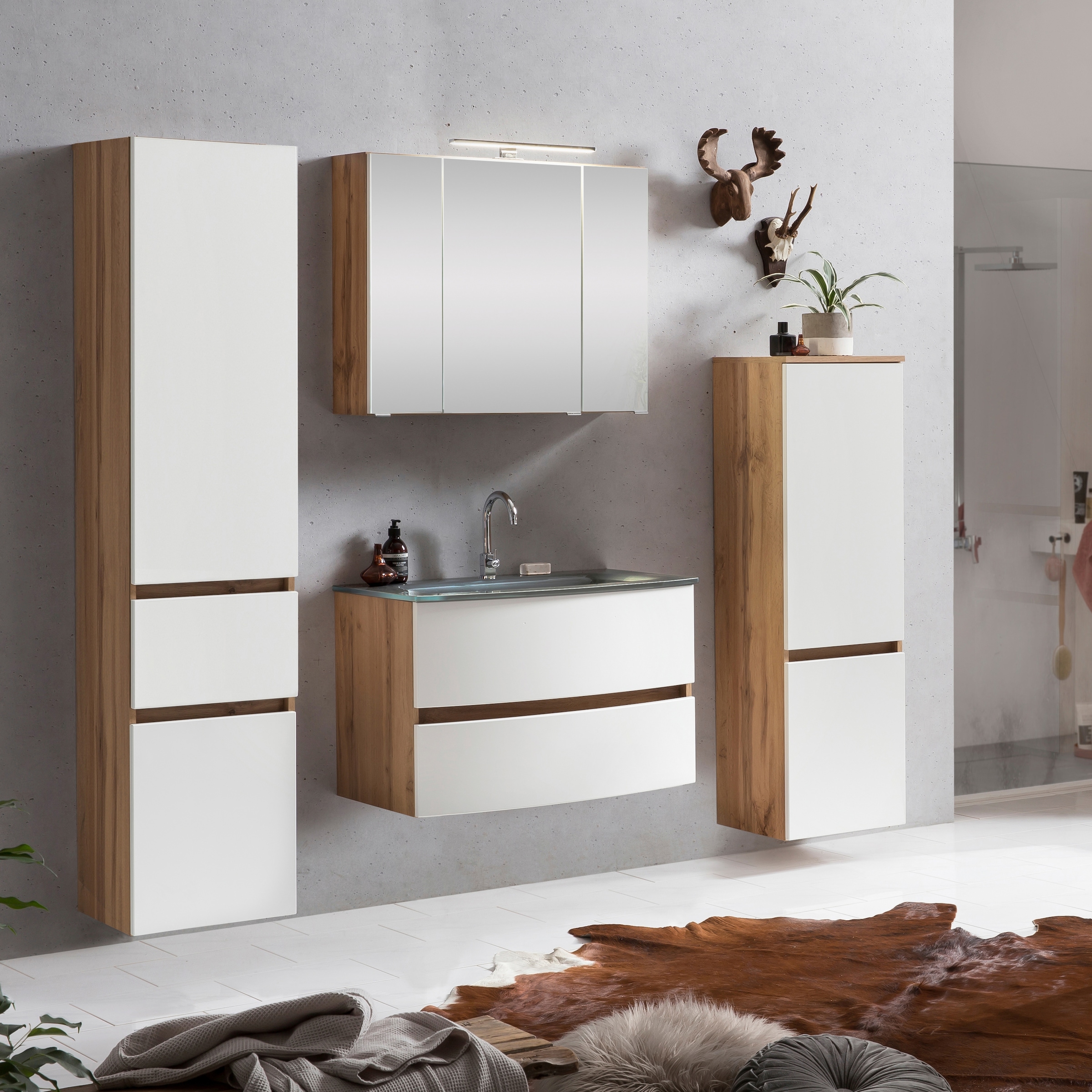 welltime Badezimmer-Set "Kaunas" Set, 4 Stk. tlg. günstig online kaufen