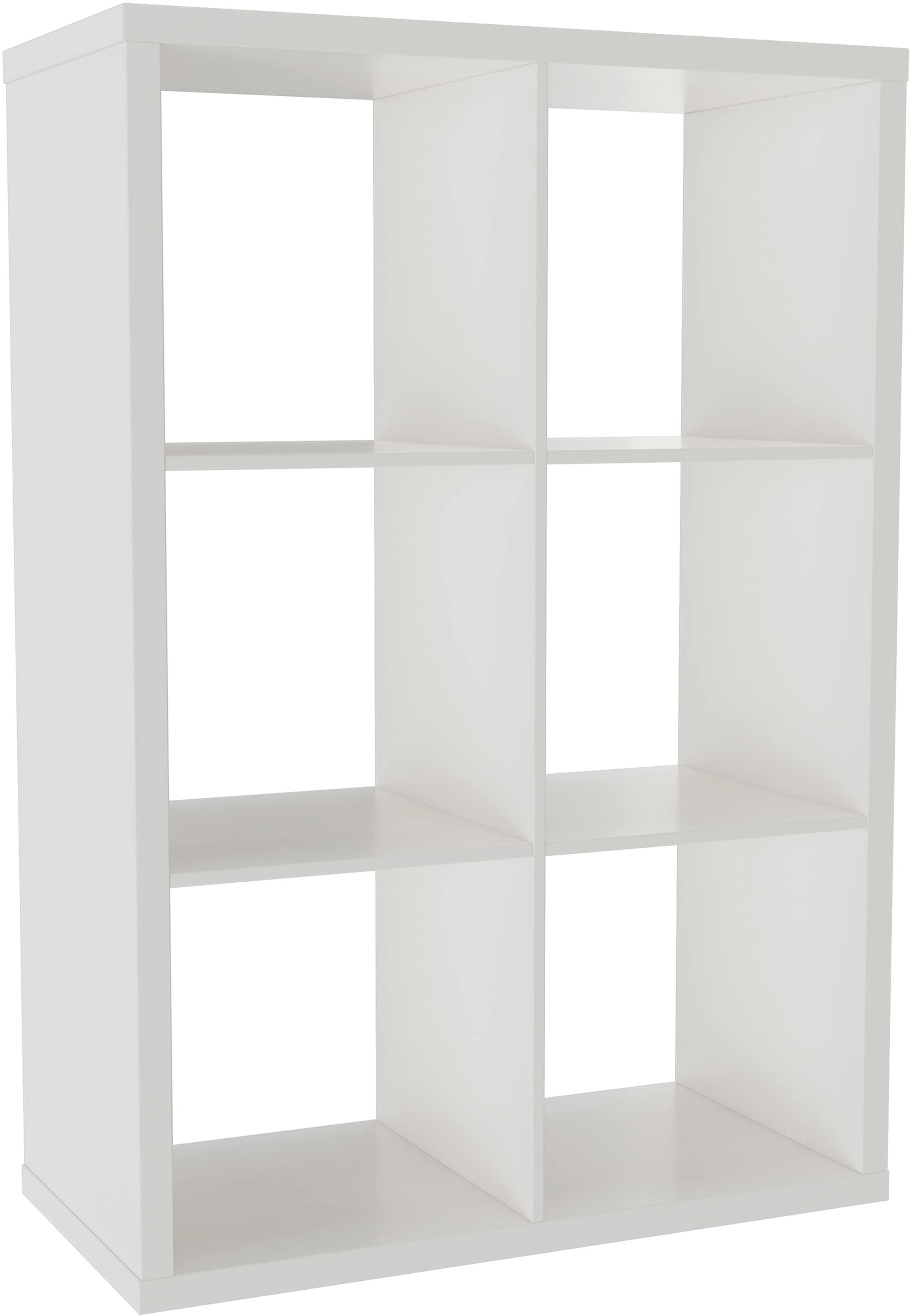 INOSIGN Bücherregal »IZOLA, Raumteiler, Aktenregal, Würfelregal,«, 6 offene Fächer, 110x37x76 cm