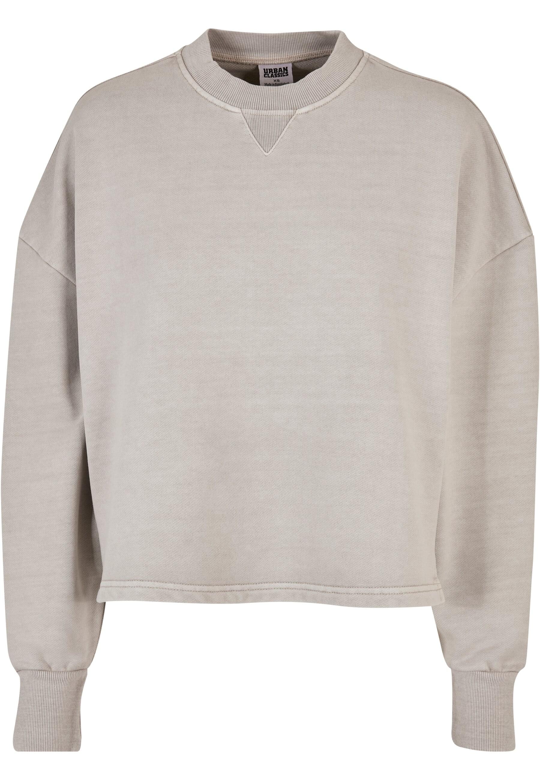 URBAN CLASSICS Sweater "Urban Classics Damen Ladies Heavy Terry Garment Dye Crewneck"