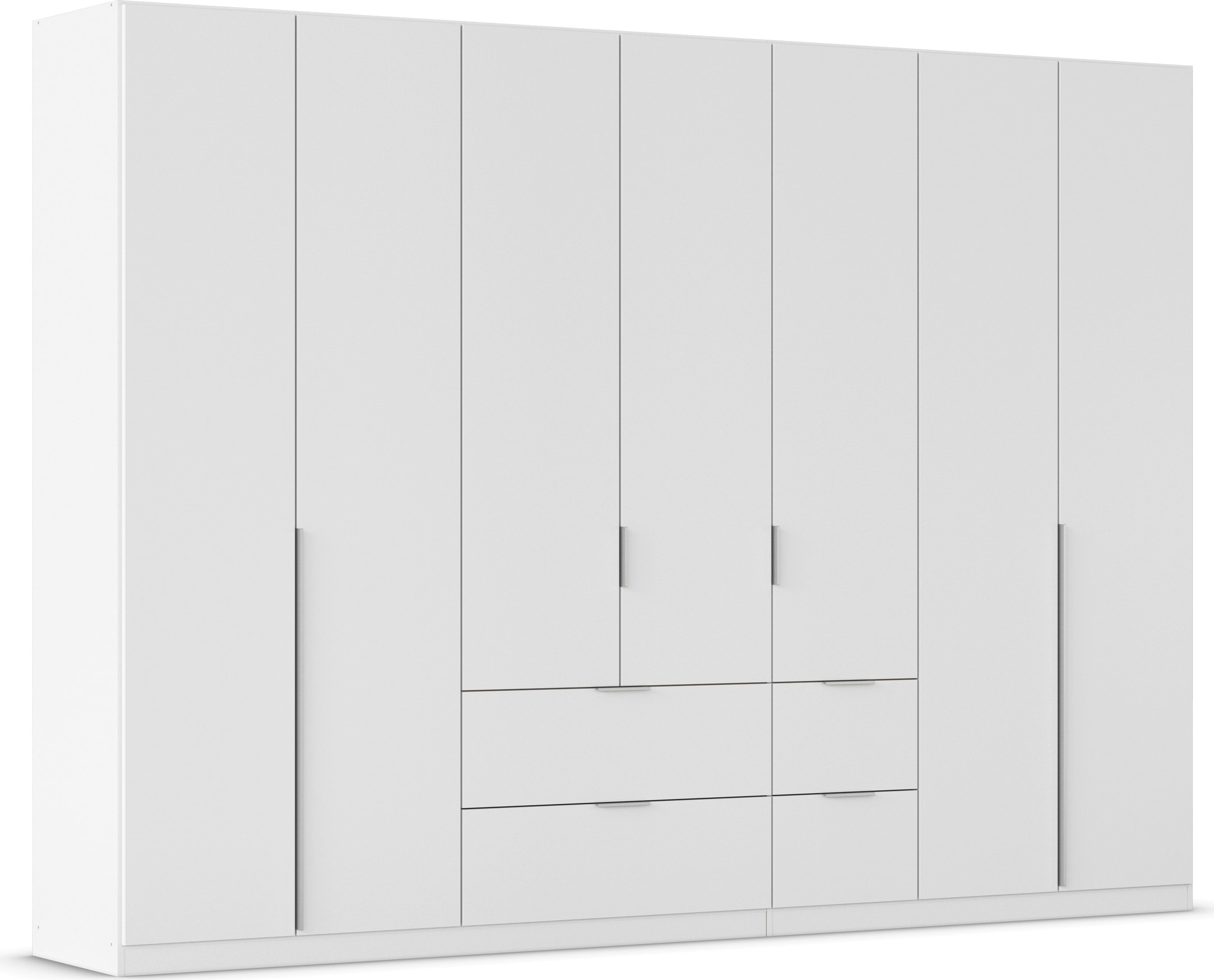 OTTO home Drehtürenschrank "Kleiderschrank Schrank Garderobe AGORDO mit Dekor- oder Hochglanzfront" in zwei Griff-Farben, Breite 315 cm, mit Außenschubkästen, Serie in 7 Breiten und 2 Höhen MADE IN GERMANY