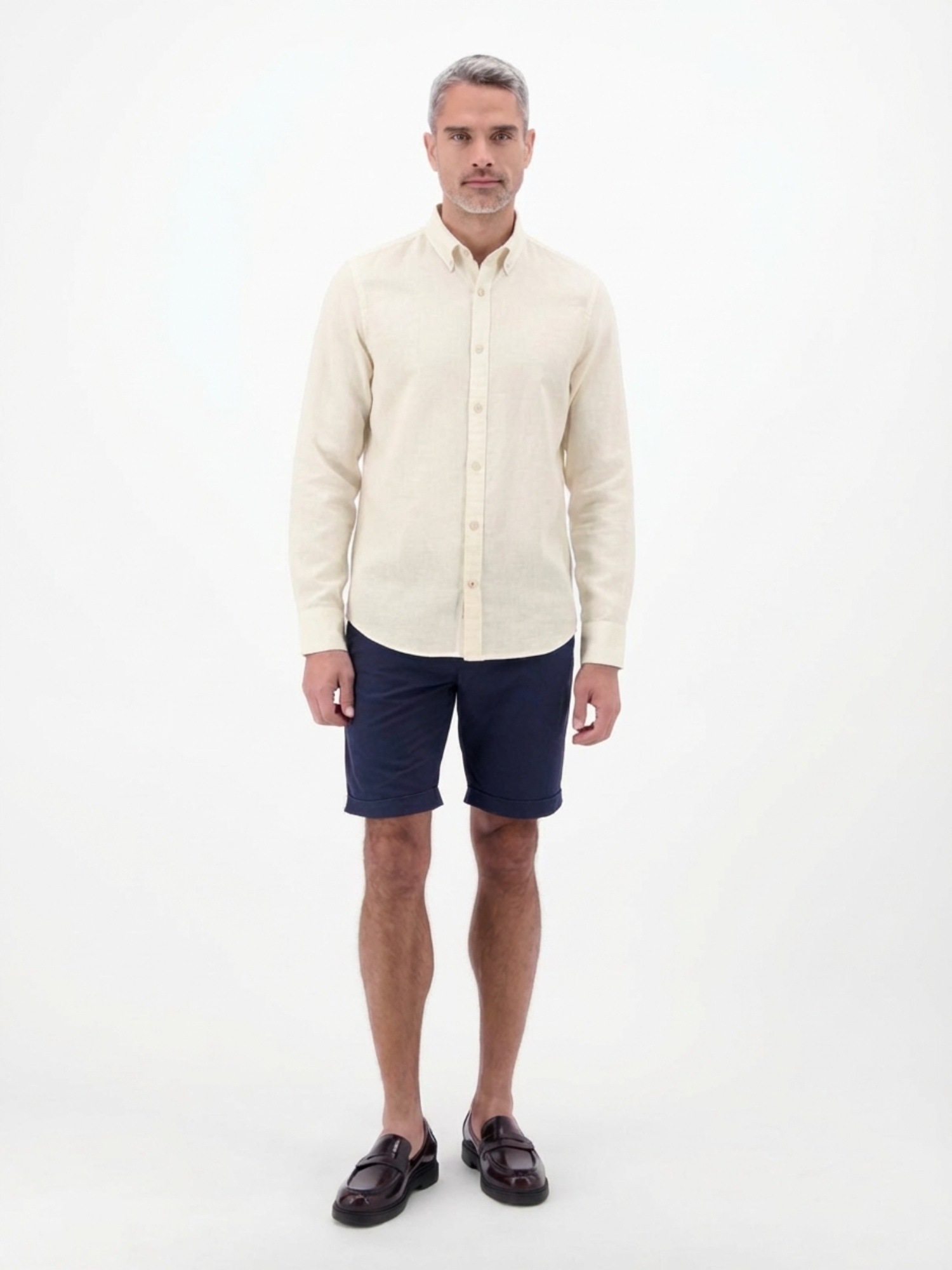 LERROS LKZ10405 Long Sleeve Shirt Broken White 3