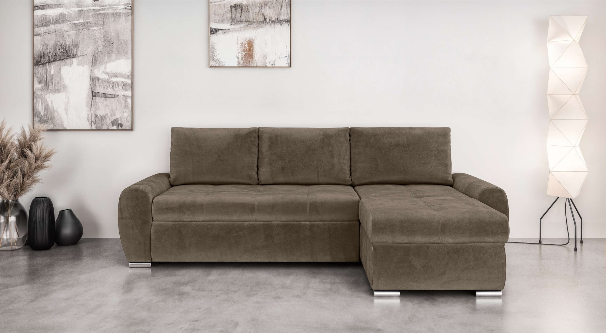 INOSIGN Ecksofa "HAVERHILL Schlafsofa mit Bettkasten, Maße B/H/T: 237/89/16 günstig online kaufen