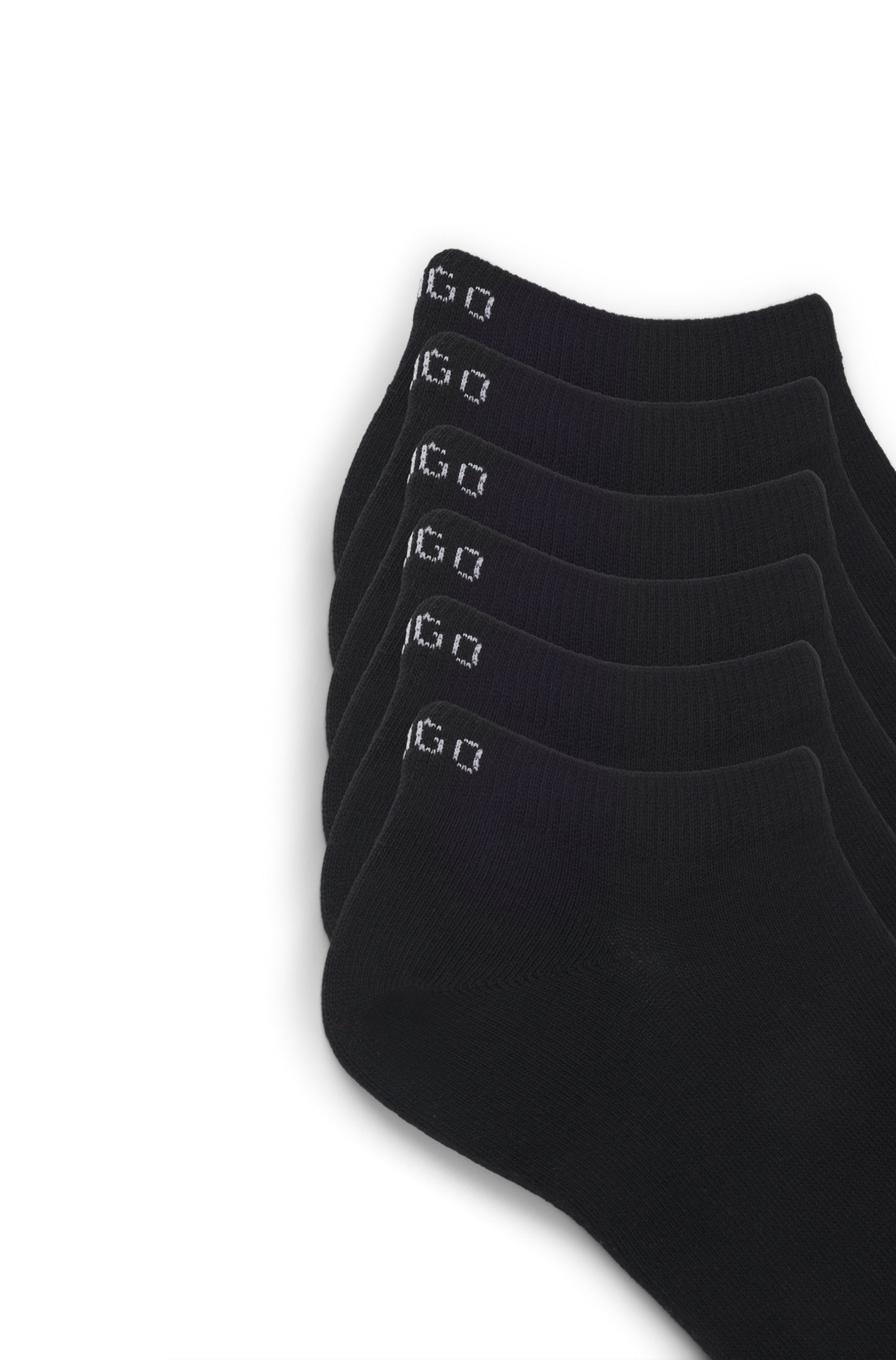 HUGO Underwear Sneakersocken »Socken 6P AS UNI CC W 10«, (6 Paar), mit Markenschriftzug am Bündchen