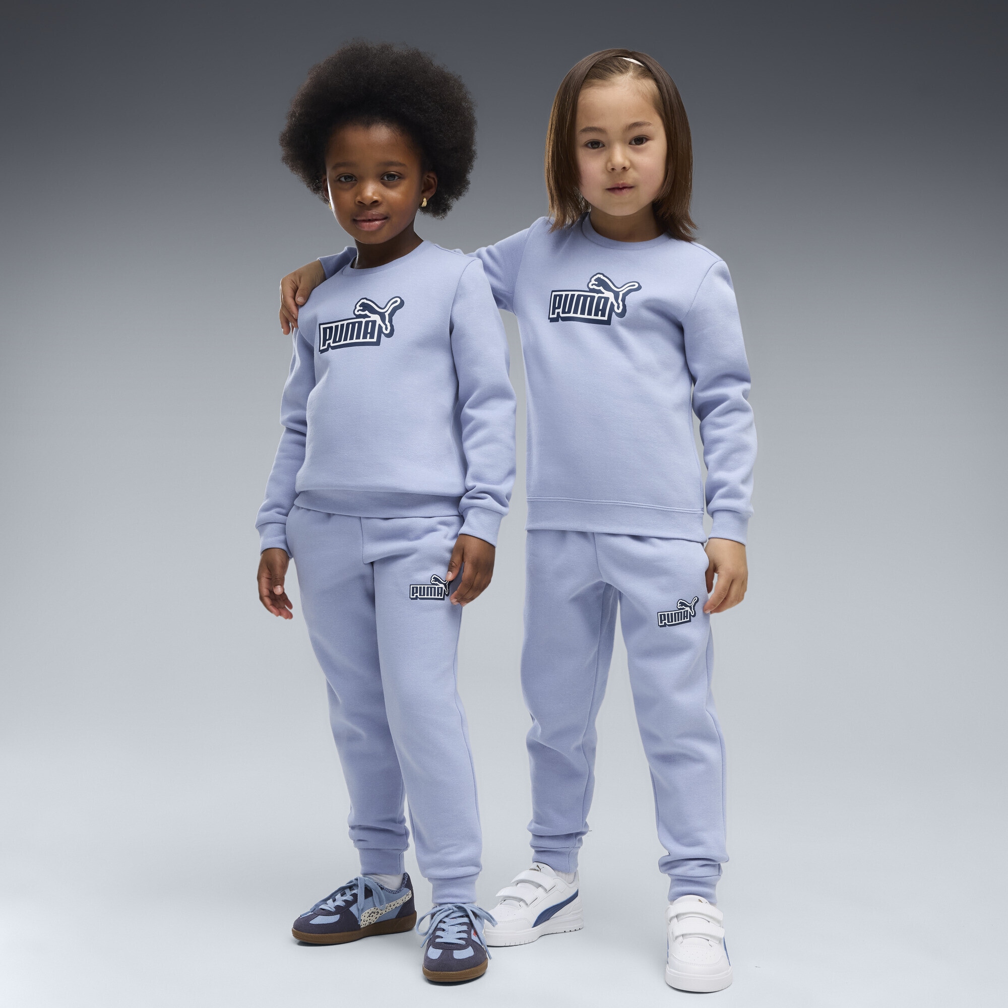 PUMA Jogginganzug »Essentials Logo Lab Crew Trainingsanzug Kinder«