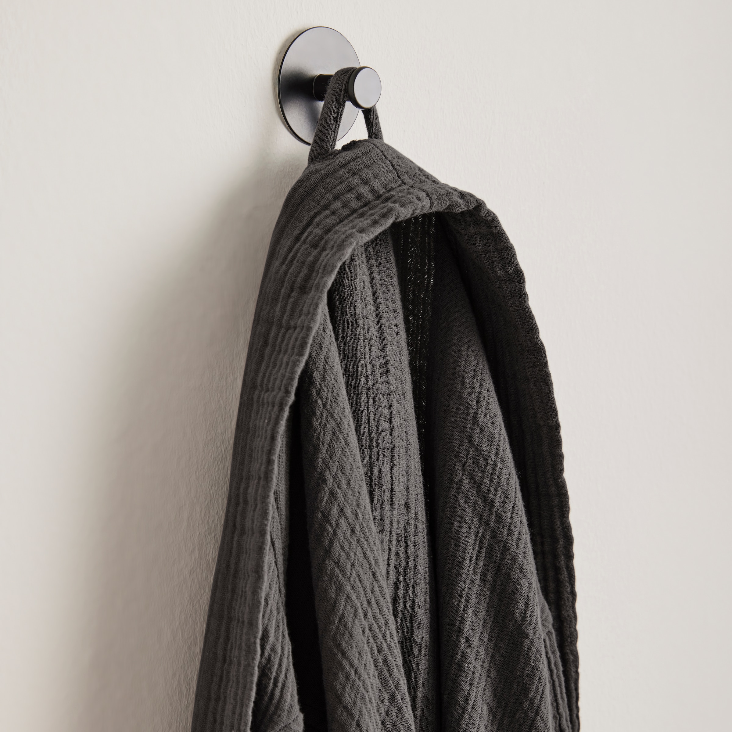 my home Bademantel »Juna Musselin, ideal für Sauna & Spa, Hotelbademantel, Morgenmantel« 1 Stk. modern, leichte Qualität, 100% Baumwolle