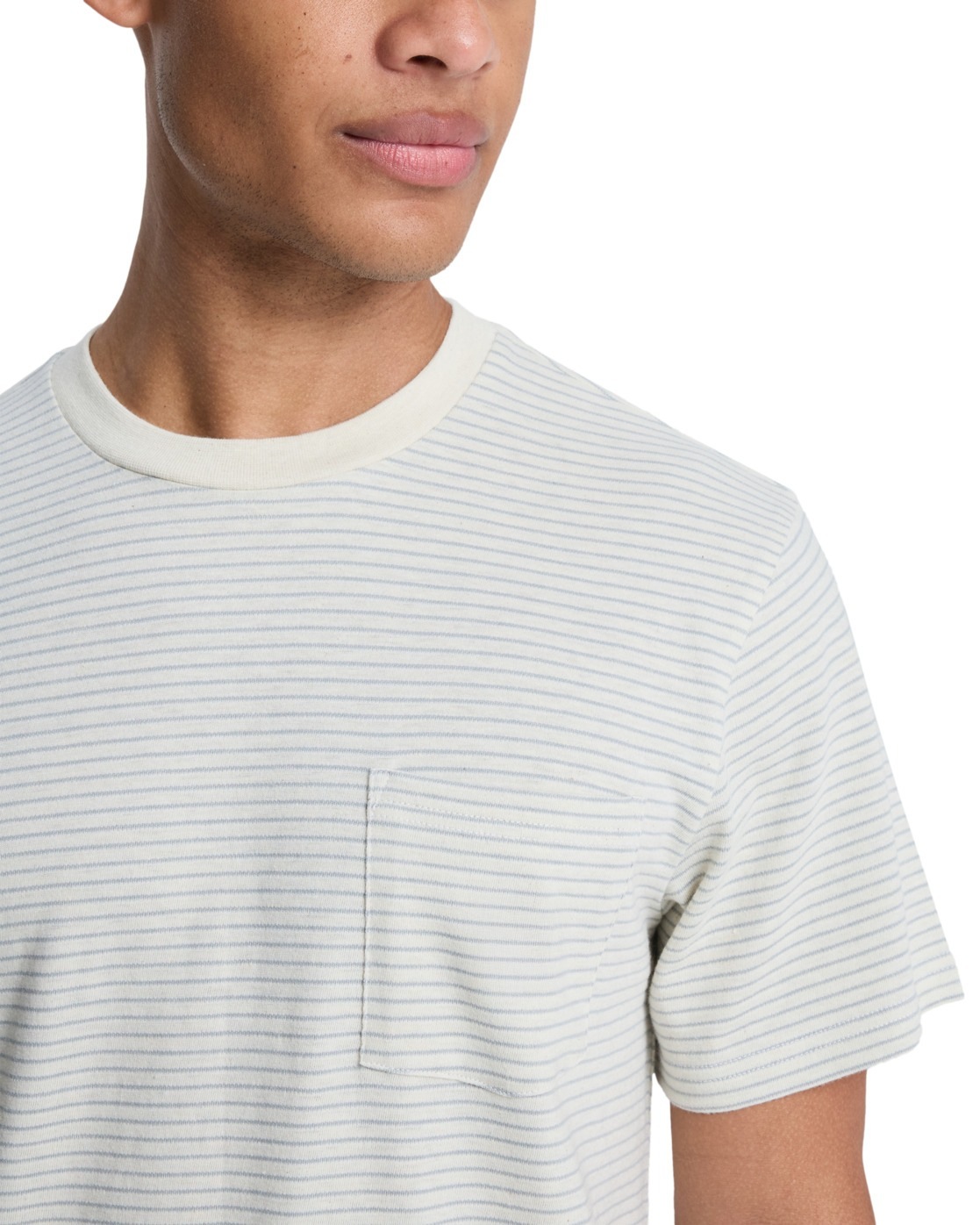 Quiksilver T-shirt à Manches Courtes Lopaz Striped Snow White Lopaz Stripes L Homme 3