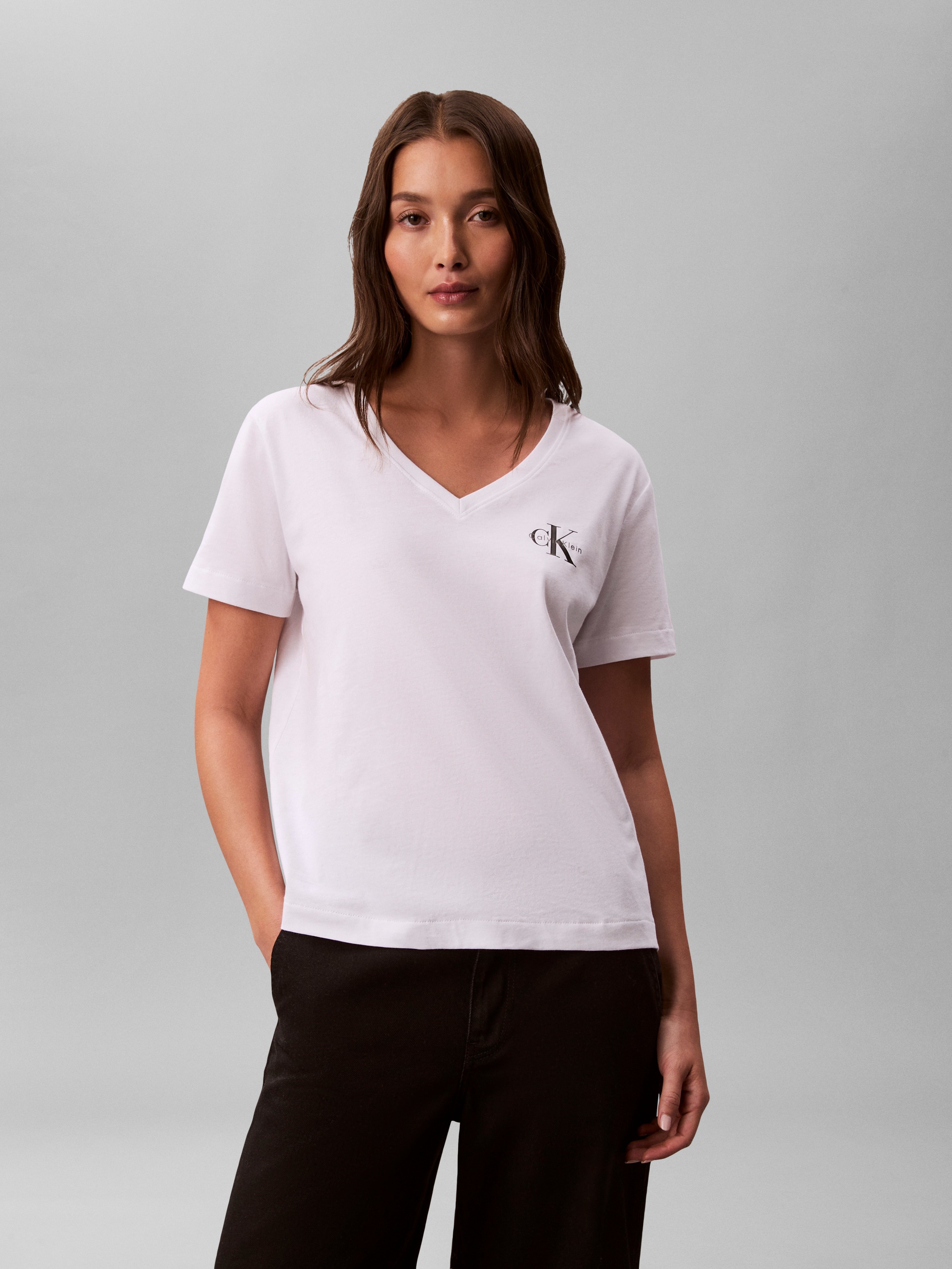 Calvin Klein Jeans T-Shirt "MONOLOGO VNK 2PACK TEE" Packung, 2er-Pack, 2 St günstig online kaufen