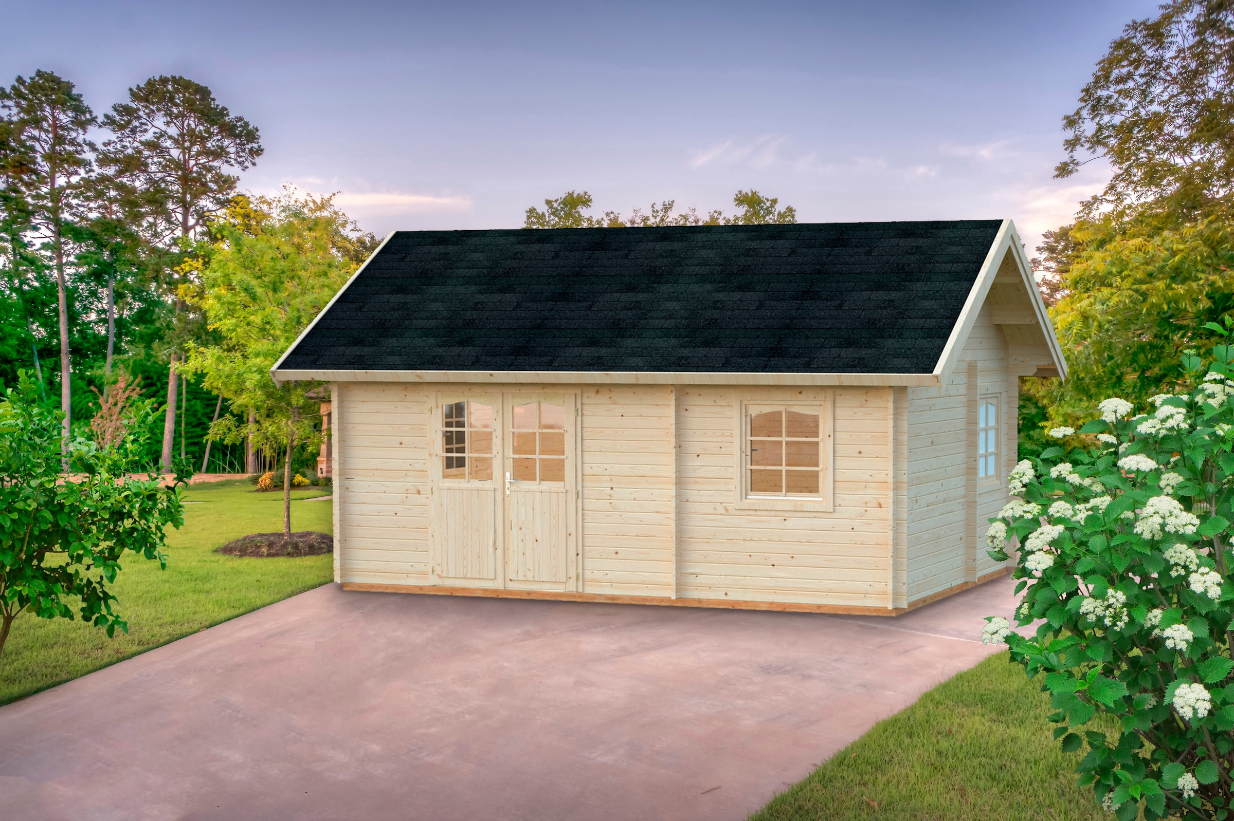 Palmako Gartenhaus »Ferienhaus Sandra«, inklusive Fußboden