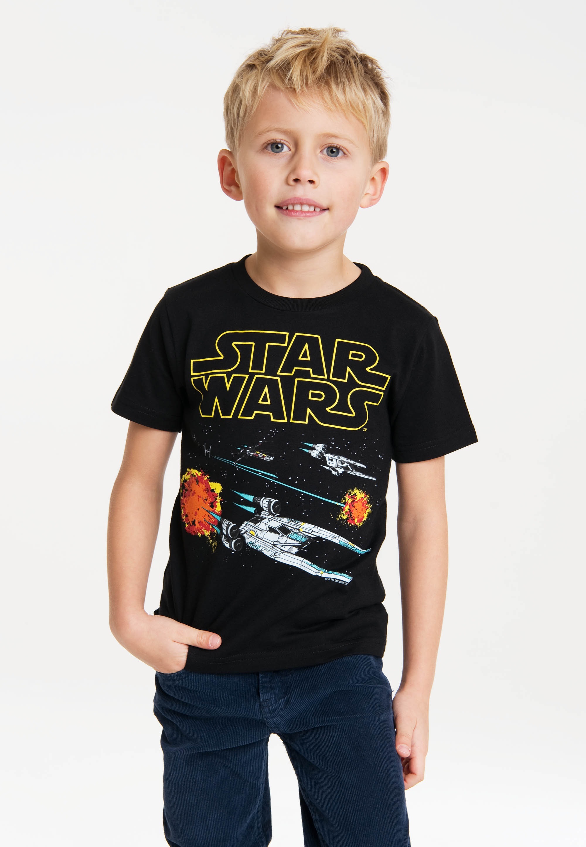 LOGOSHIRT T-Shirt »Star Wars - Star Fighter«, mit coolem Star Wars-Motiv