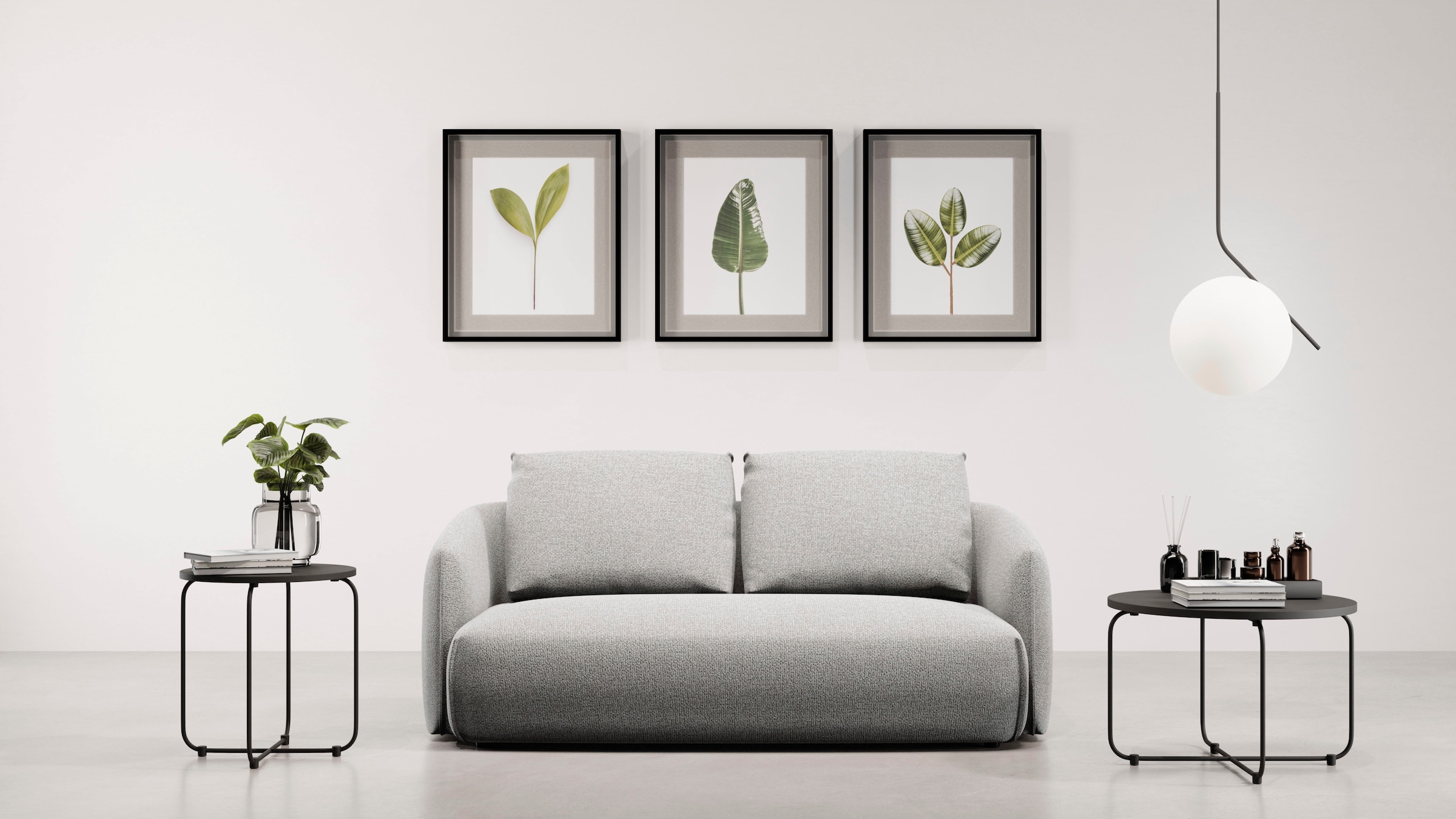 TRENDMANUFAKTUR 2-Sitzer "Shawn Designsofa, elegant geschwungen Armlehnen, günstig online kaufen
