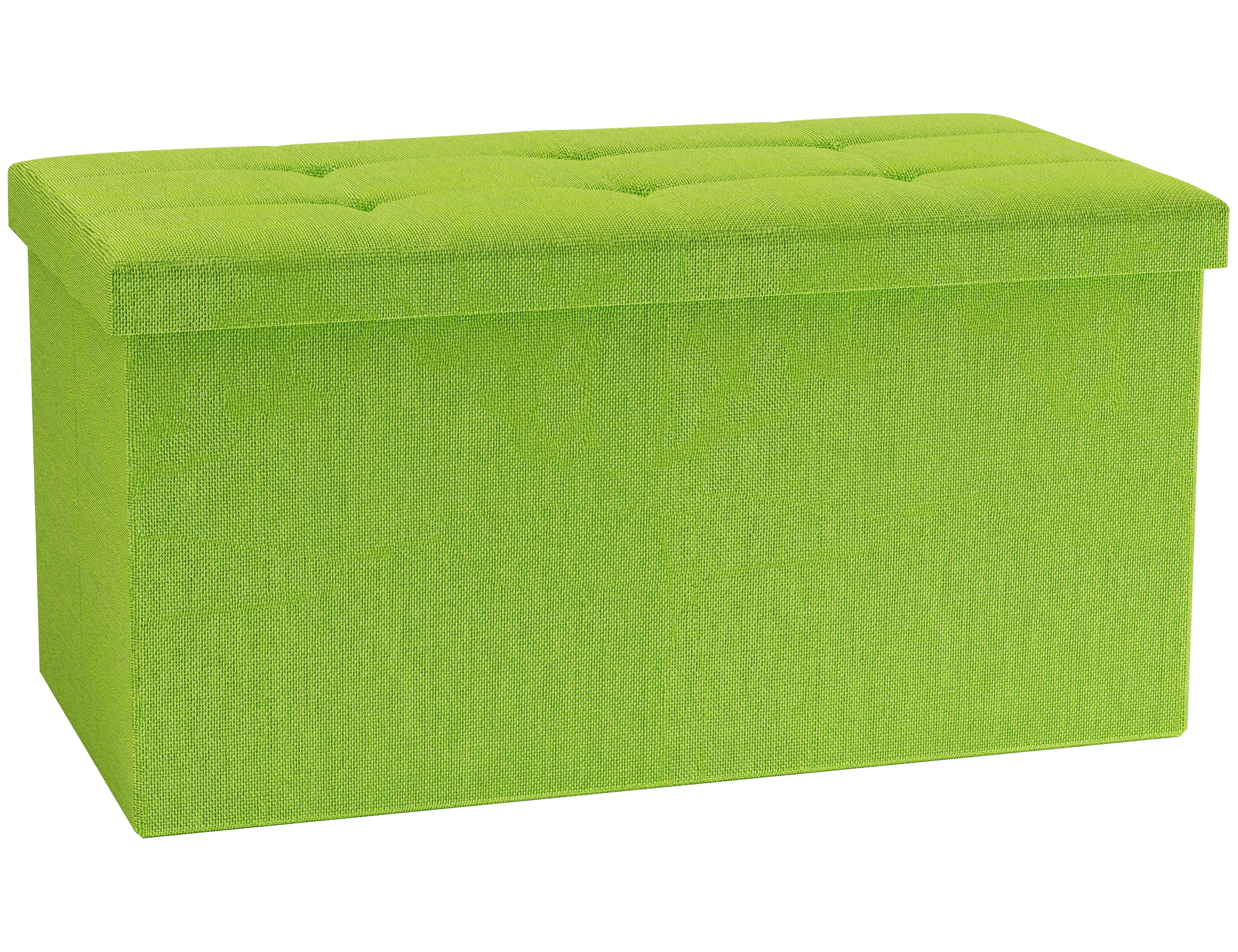 Sitztruhe VCM "Stoff Sitztruhe Sitzbank Aufbewahrungsbox Boxas", grün, B:76cm T:38cm, Obermaterial: 100% Textilmaterial TEXMAT., Sitzbänke