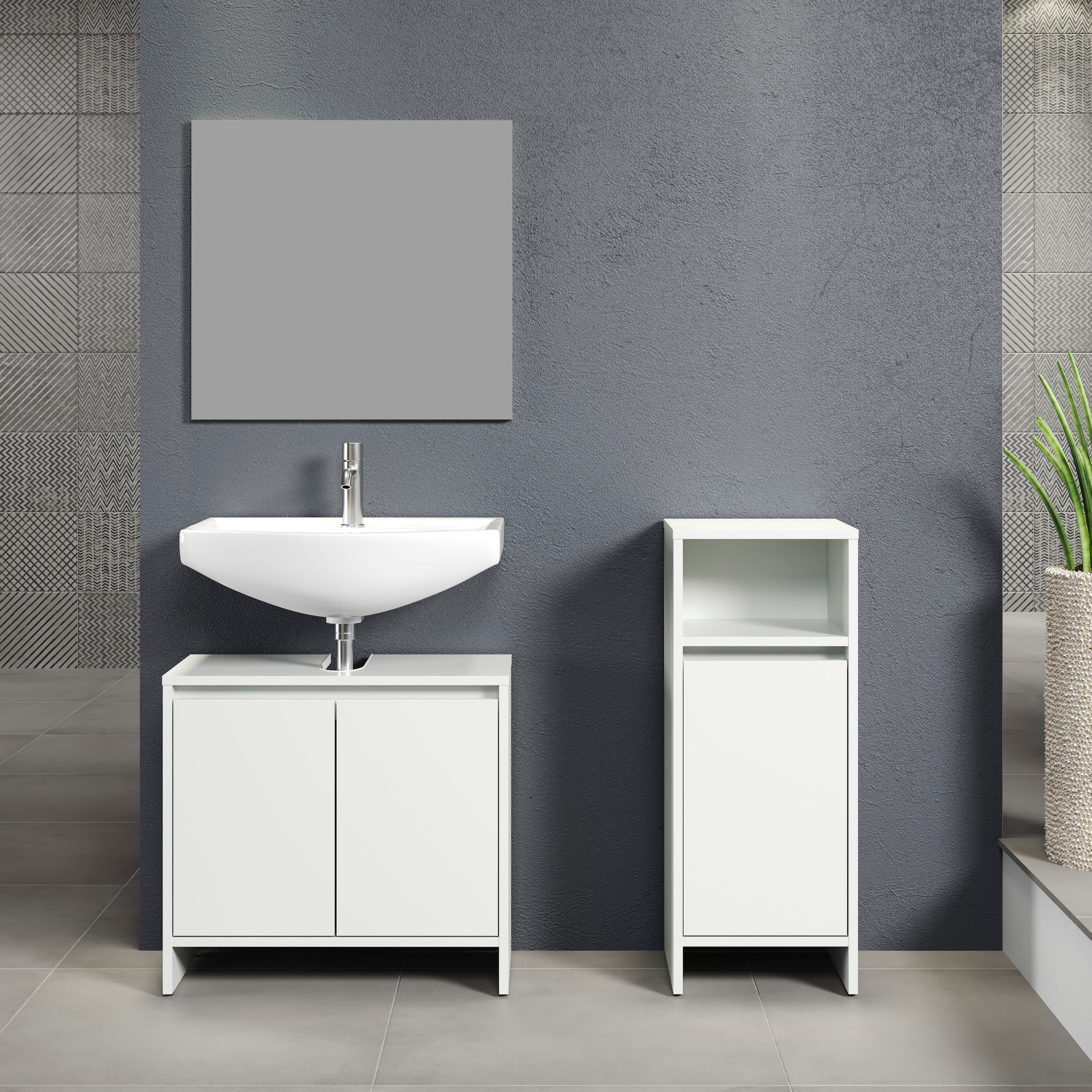 INOSIGN Badmöbel-Set "Banta" 3 Stk. tlg. günstig online kaufen