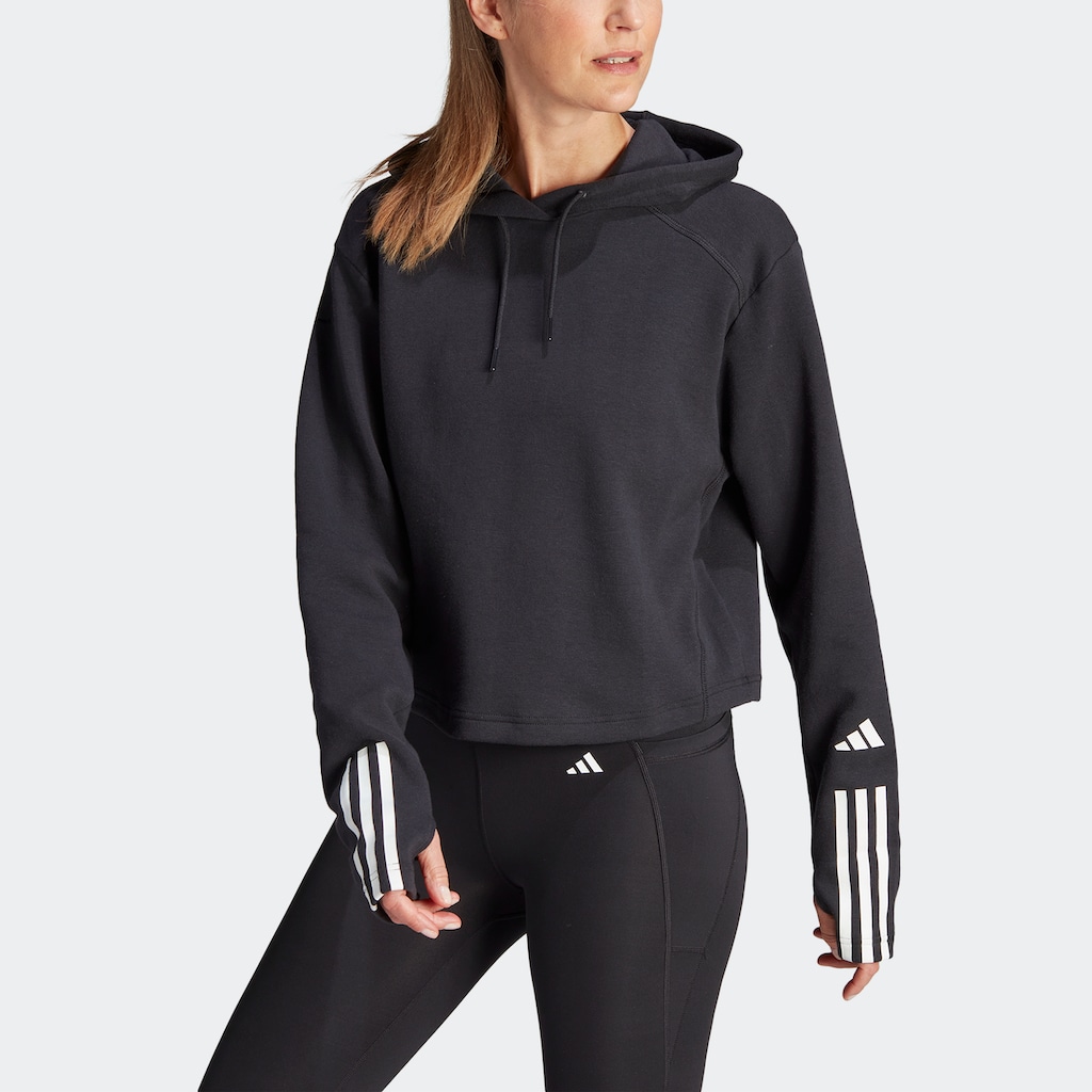 adidas Performance Sweatshirt »TRAIN ESSENTIALS TRAIN COTTON 3STREIFEN HOODIE«