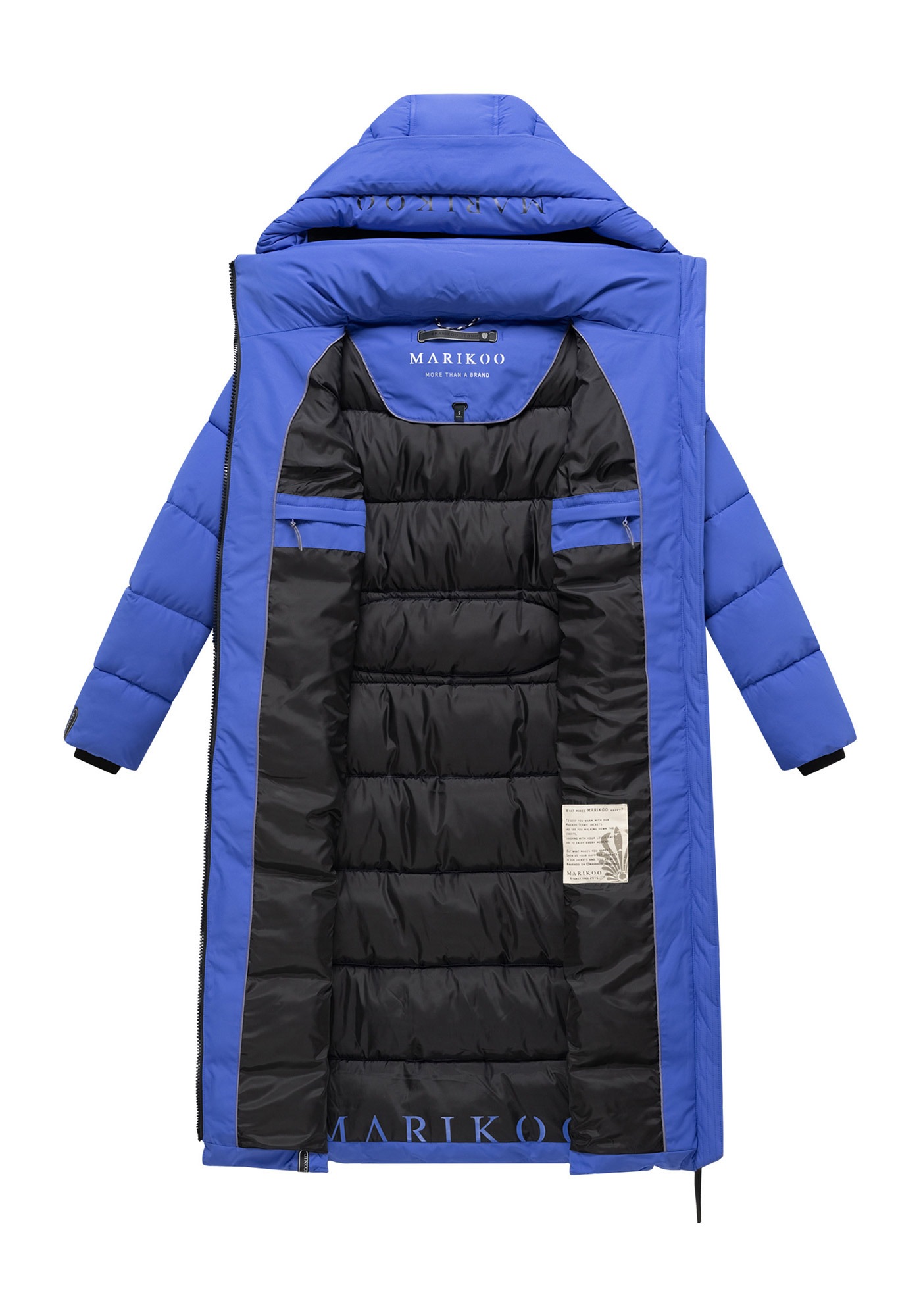 Marikoo Winterjacke »Nadeshikoo XIV« extra langer Winter Mantel gesteppt