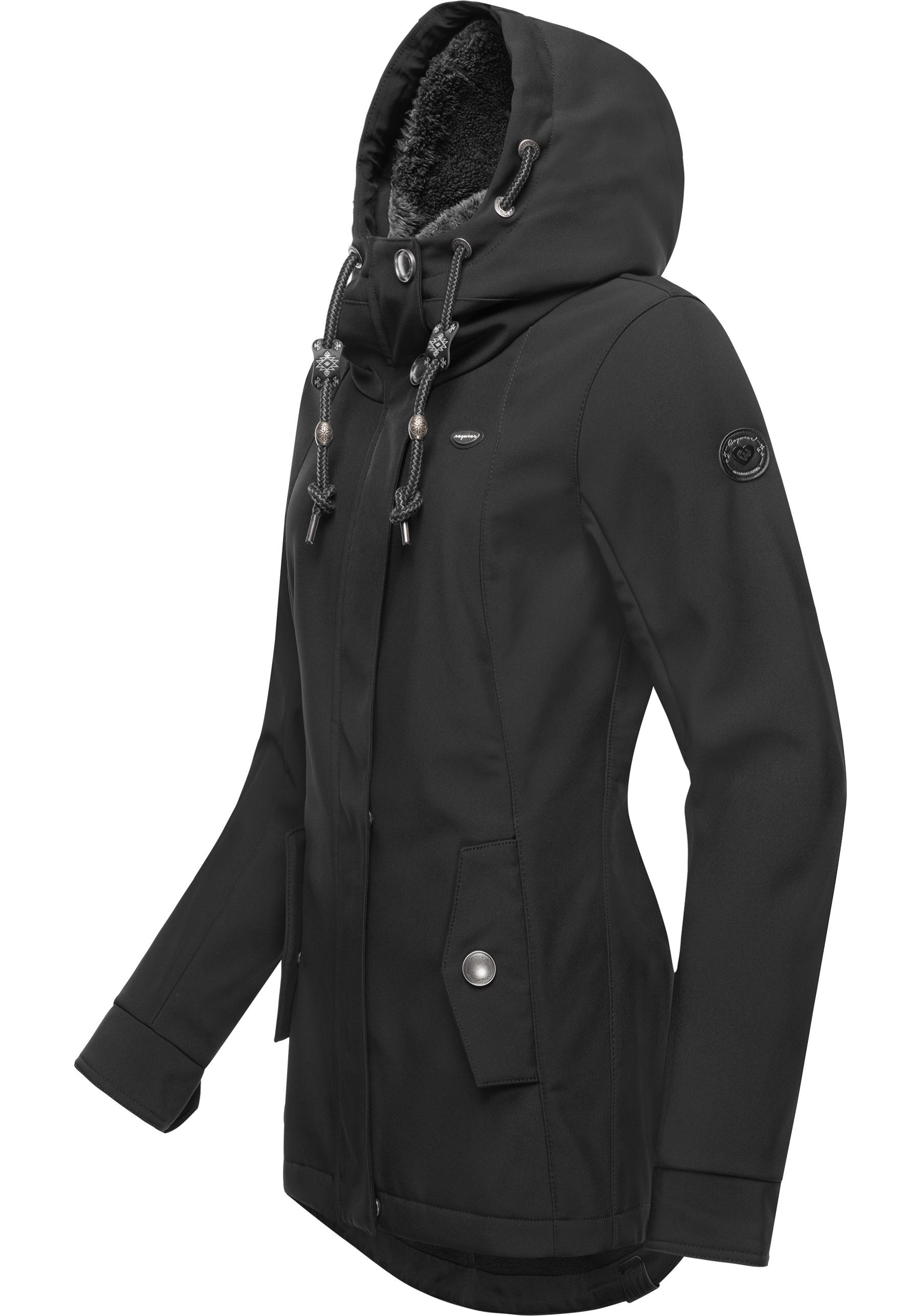 Ragwear Softshelljacke "Monadde Softshell" mit Kapuze Praktische wasserabwe günstig online kaufen