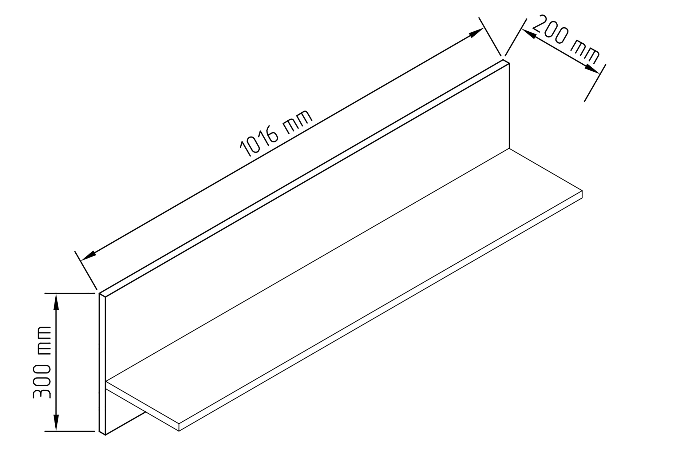 VCM Wandregal »Holz Wandregal Hängeregal Wandboard Regal Usilo«
