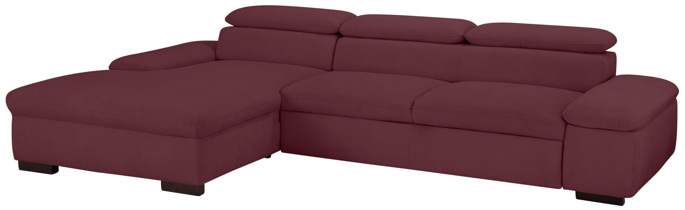 Home affaire Ecksofa »Alberto L-Form«, mit Kopfteilverstellung, wahlweise mit Bettfunktion