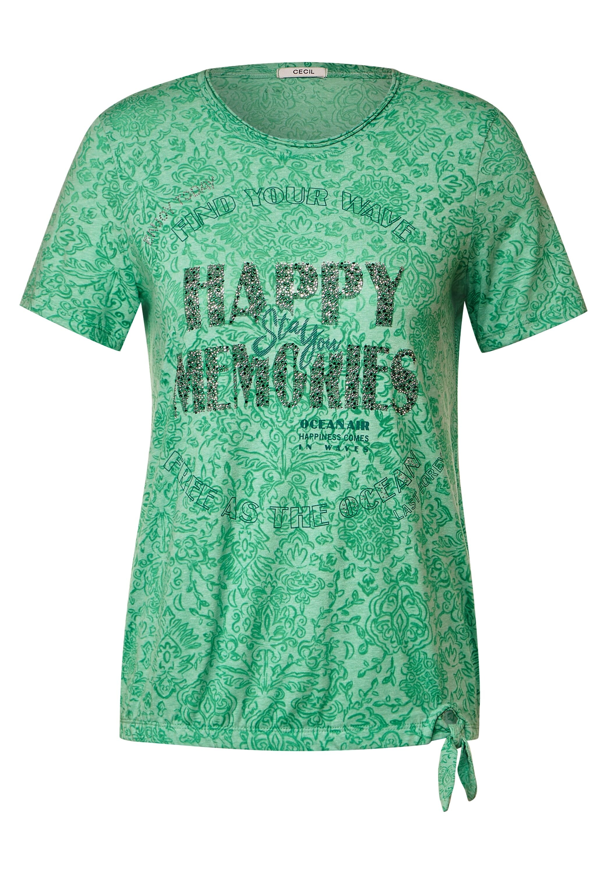 Cecil T-Shirt, aus softem für | Materialmix bestellen BAUR