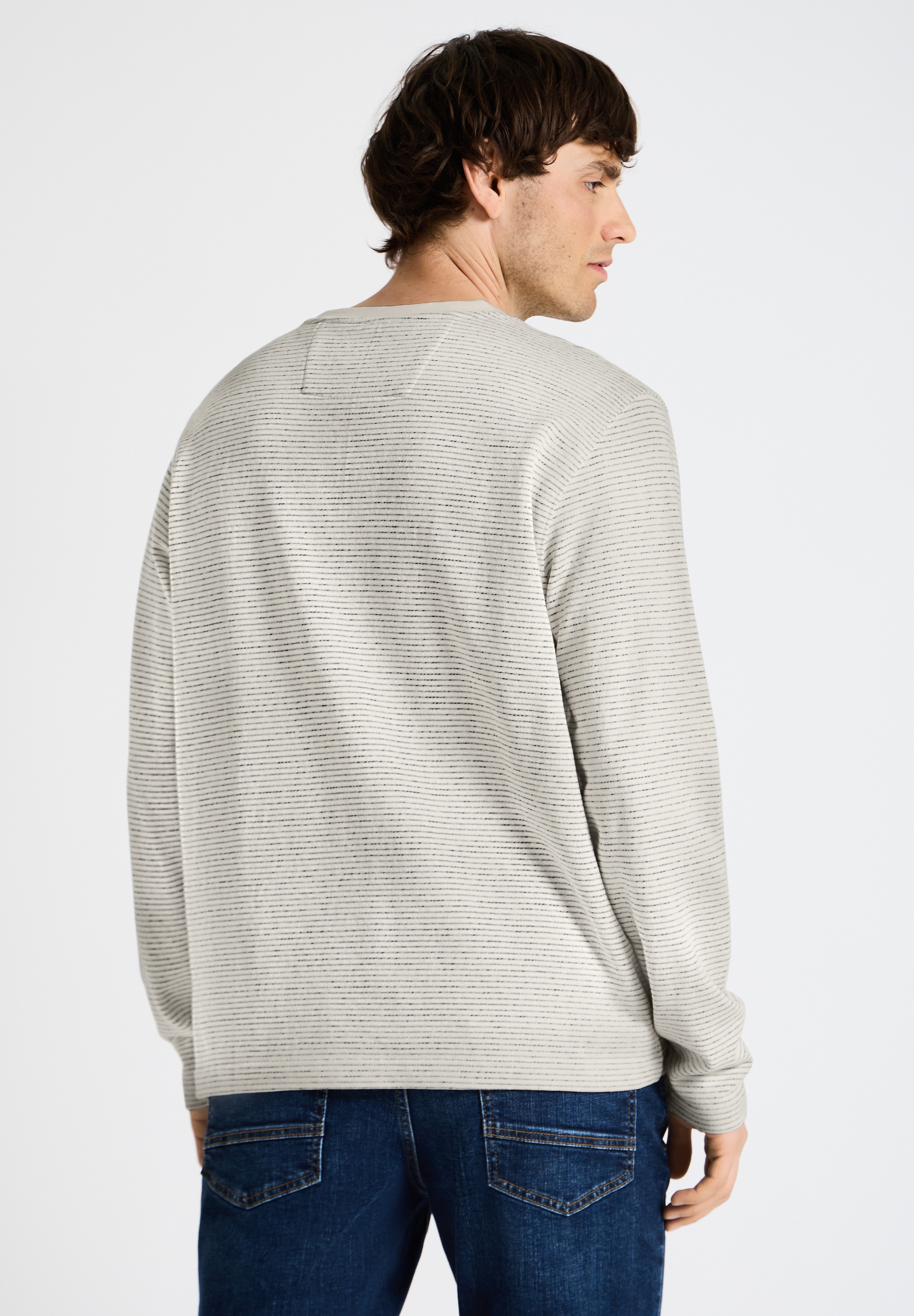 STREET ONE MEN Sweatshirt , aus reiner Baumwolle
