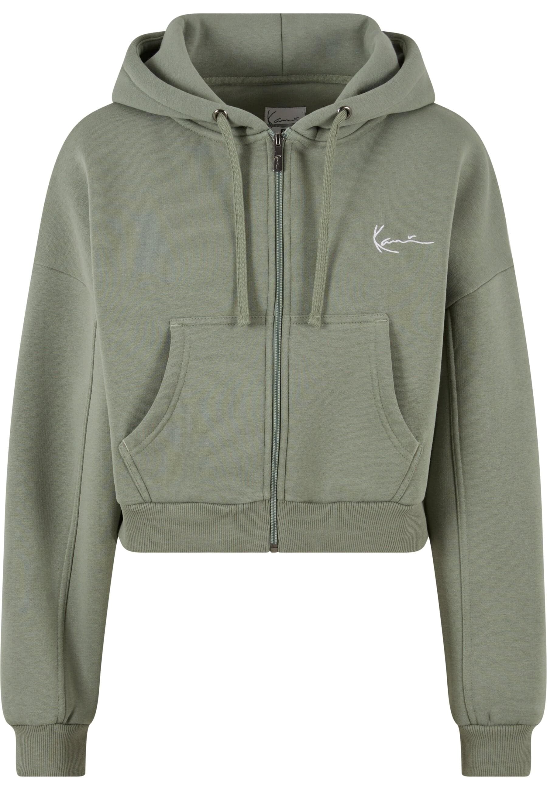 Karl Kani Sweatjacke "Karl Kani Small Signature Essential Crop Zip Hoodie" günstig online kaufen