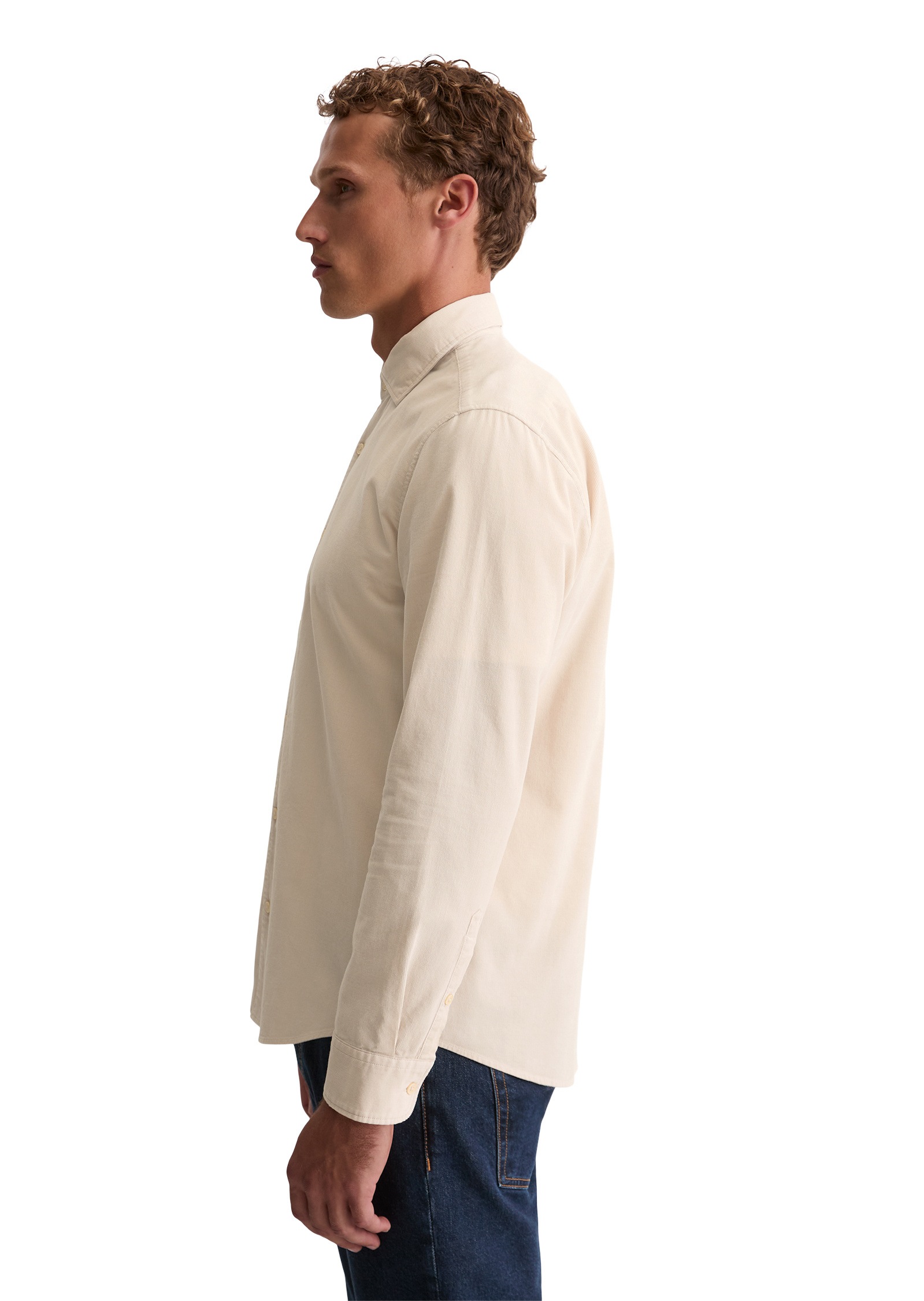 Marc OPolo Langarmhemd "mit feiner Rippenstruktur" günstig online kaufen