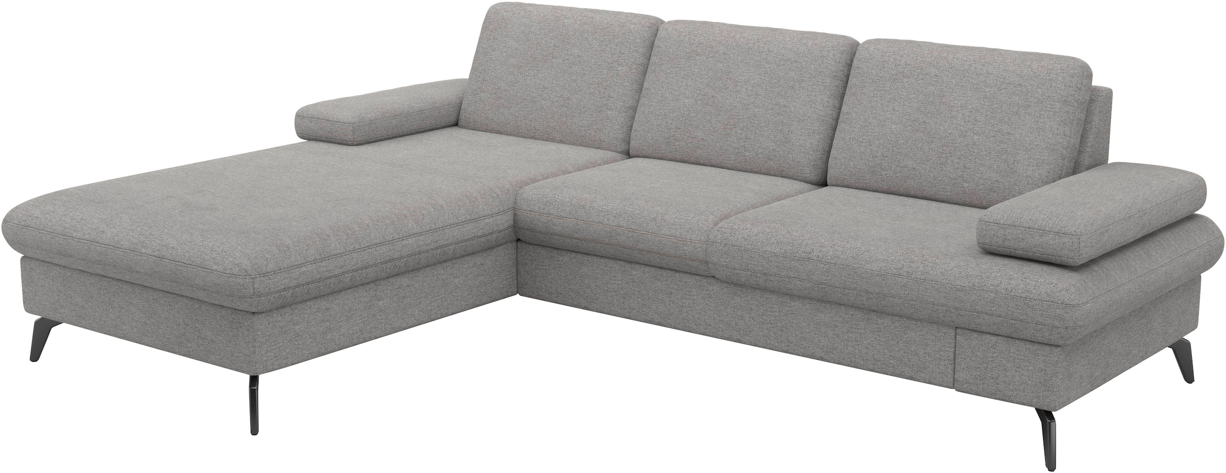 sit&more Ecksofa »Morris Jubi L-Form«, inkl. Armteilfunktion und 1 Zierkissen, wahlweise mit Bettfunktion