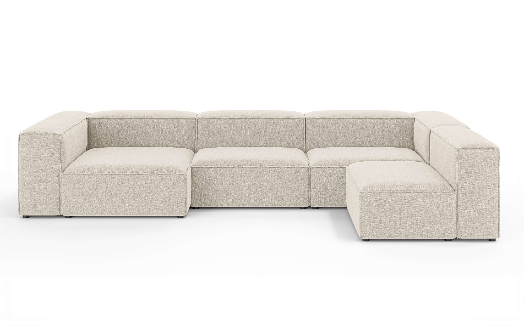 INOSIGN Wohnlandschaft »HAILY U-Form mit Ottomane links/rechts, Maße B/T/H: 360/200/72 cm«, als Modul oder separat verwendbar, für individuelle Zusammenstellung