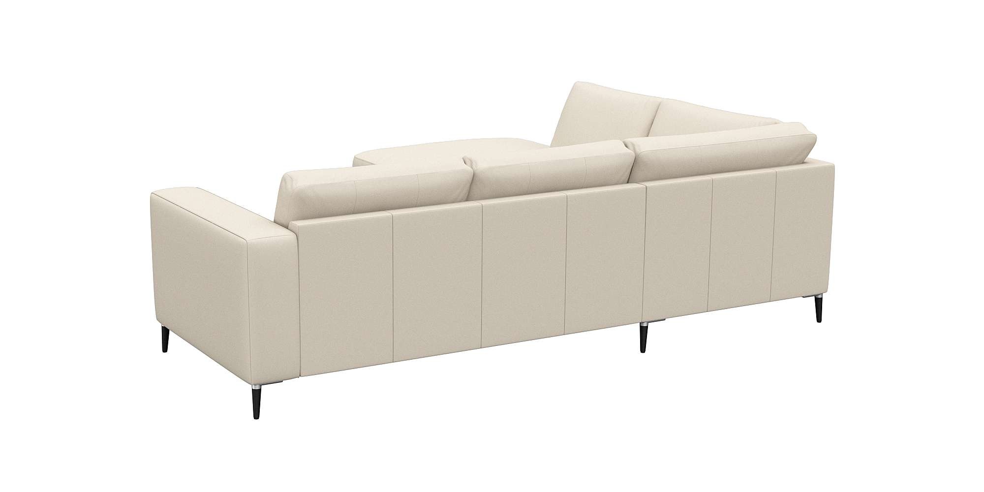 FLEXLUX Ecksofa »Fiore, bequem und komfortabel, zeitlos, OTTOs Choice, L-Form«, breite Armlehnen, Füße Alu/schwarz, B/T 241/225 cm, Kaltschaum im Sitz