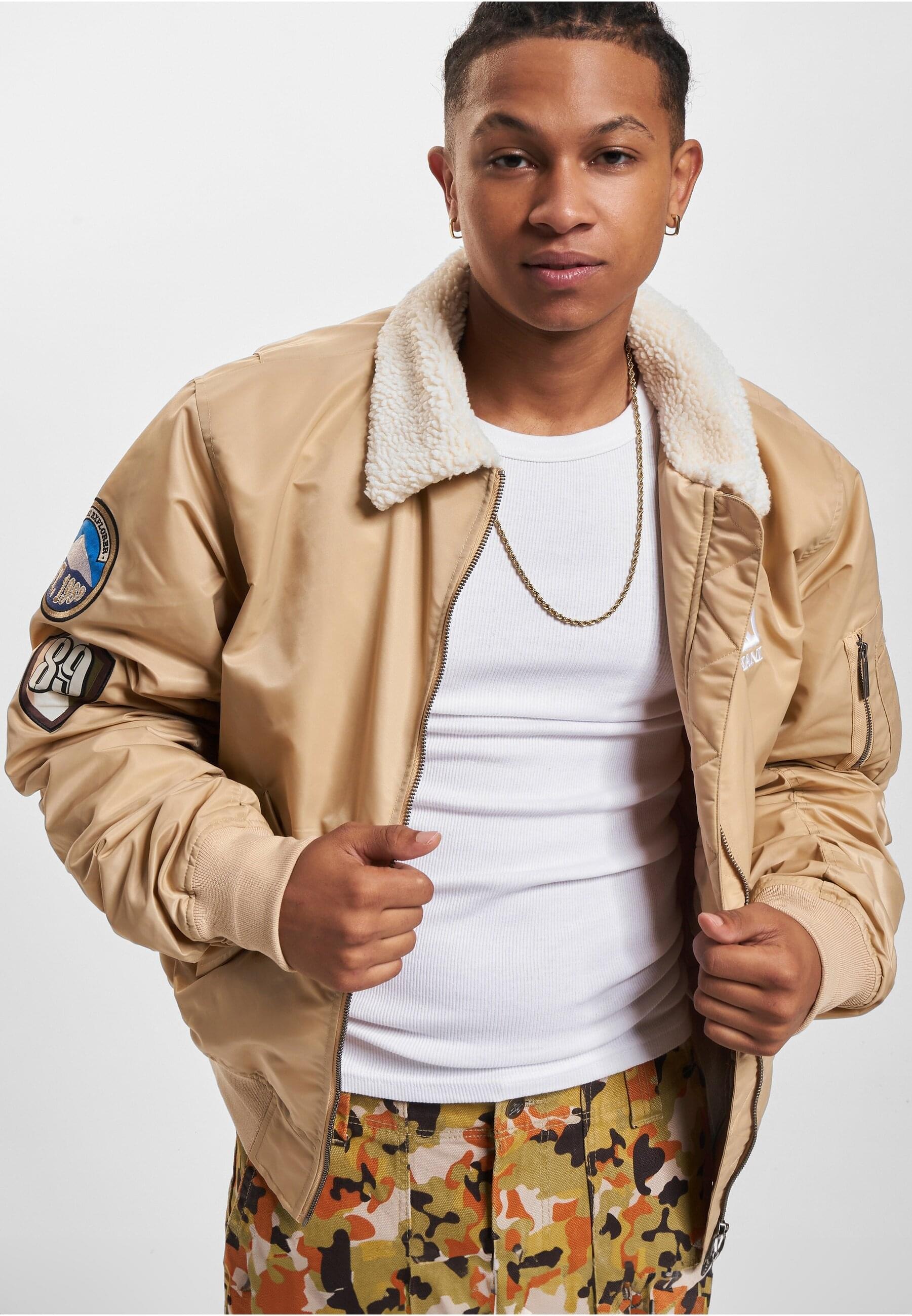 Karl Kani Bomberjacke »Karl Kani Herren KM234-010-1 KK OG Hooded Bomber Jacket«, (1 St.), ohne Kapuze