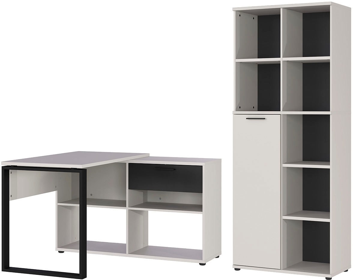 GERMANIA Büro-Set "Fenton", (2 tlg.), inkl. Schreibtisch mit integriertem S günstig online kaufen