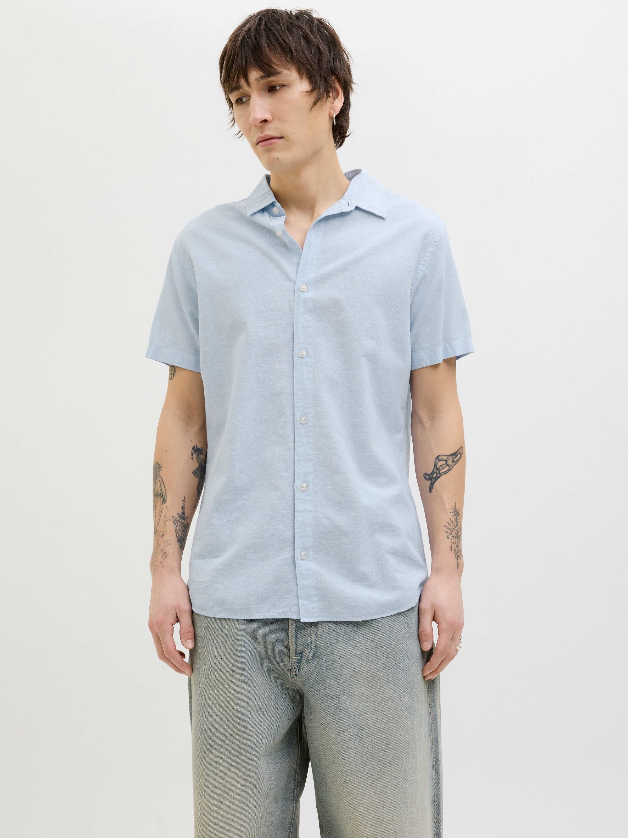 Jack & Jones Kurzarmhemd "JJEBREEZE SHIRT SS SN", mit Hemdkragen günstig online kaufen