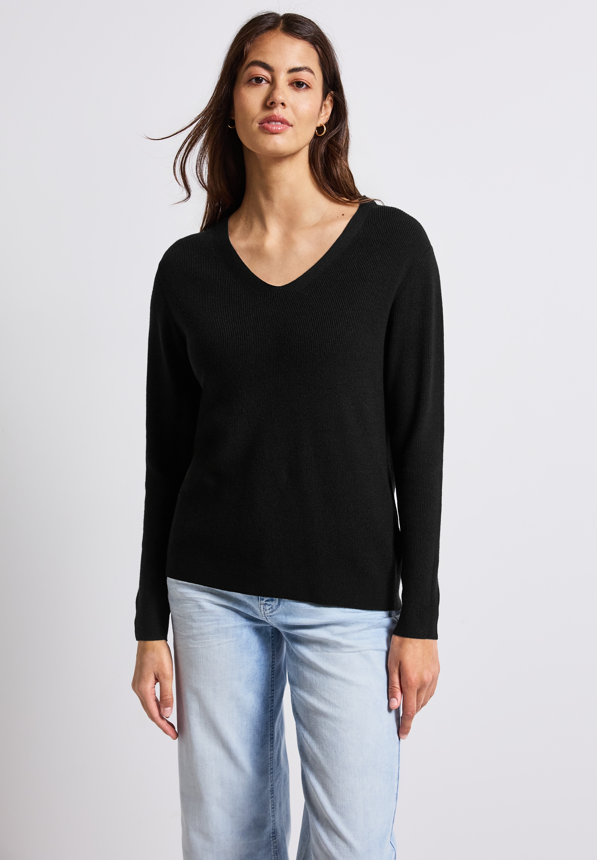 STREET ONE Strickpullover, aus softem Materialmix günstig online kaufen