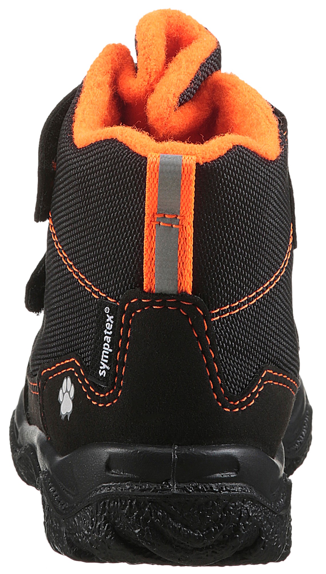Winterboots SUPERFIT "HUSKY1 WMS: mittel", Mädchen, Gr. 23, schwarz, orange, Textil, Schuhe Winterboots, Snowboots mit wasserdichtem SYMPATEX, Größenschablone zum Download 3