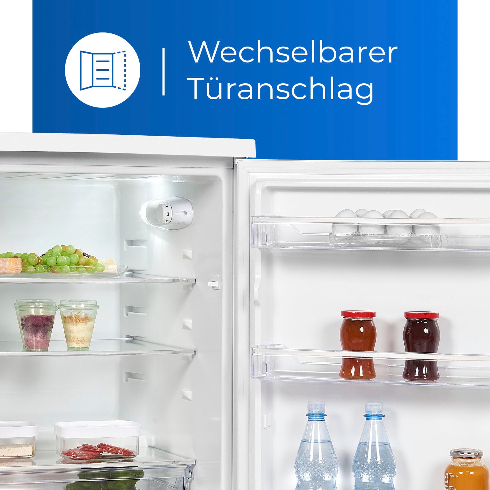 exquisit Vollraumkühlschrank, KS18-V-H-170E weiss, 85,0 cm hoch, 60,0 cm  breit, 156 L Volumen | BAUR