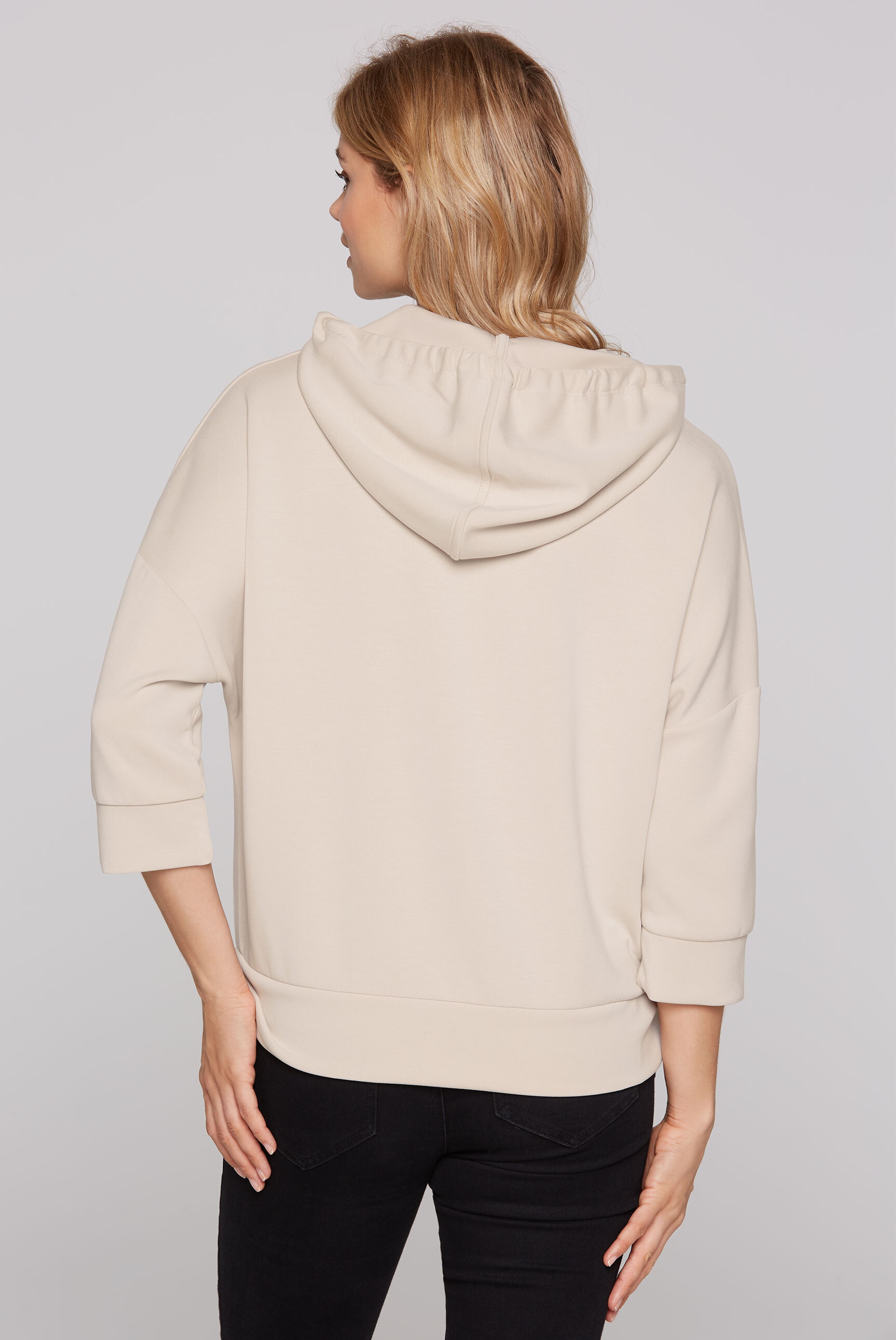 SOCCX Kapuzensweatjacke, mit überschnittenen Schultern
