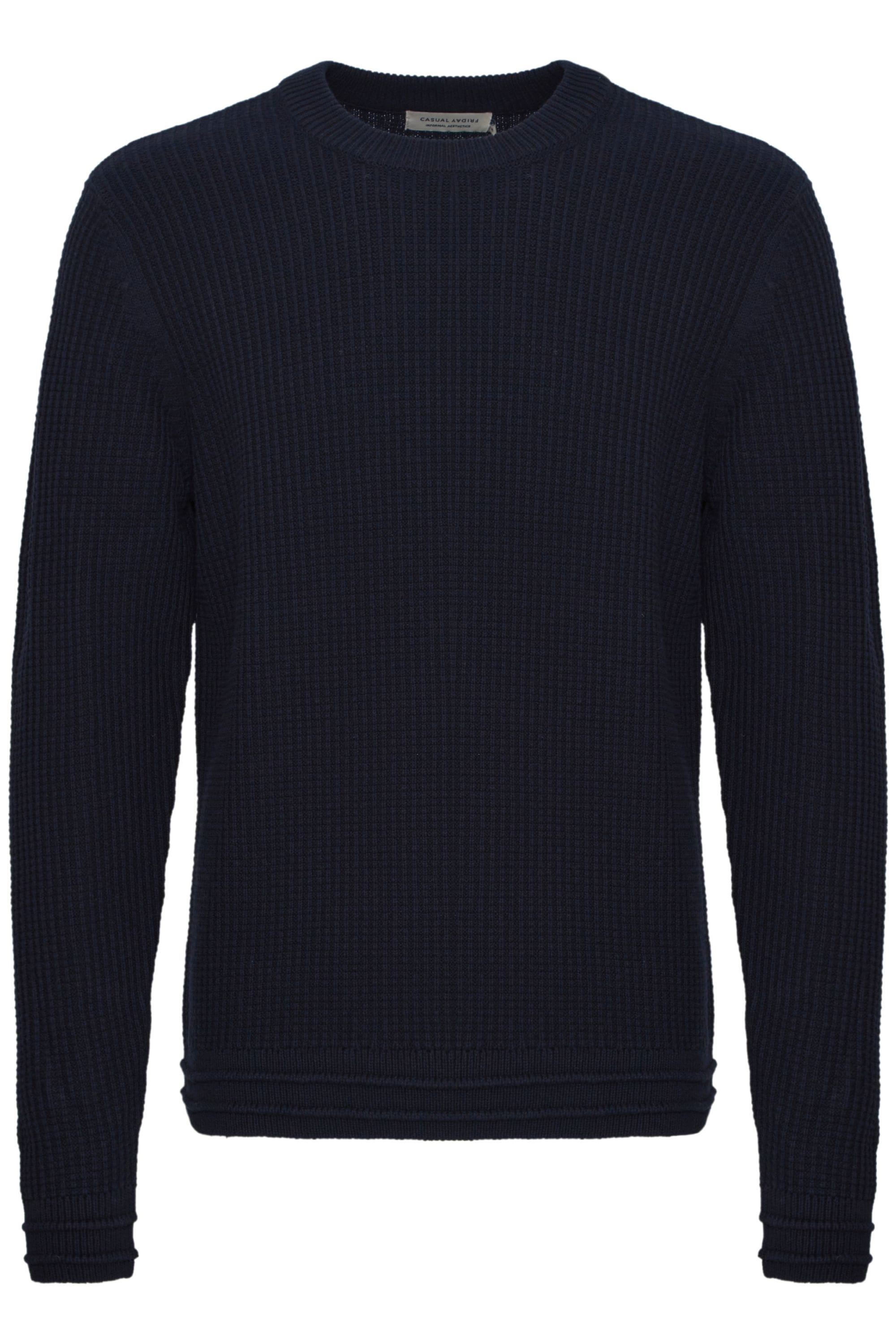 Casual Friday Strickpullover "Strickpullover CFKARL crew neck structured kn günstig online kaufen