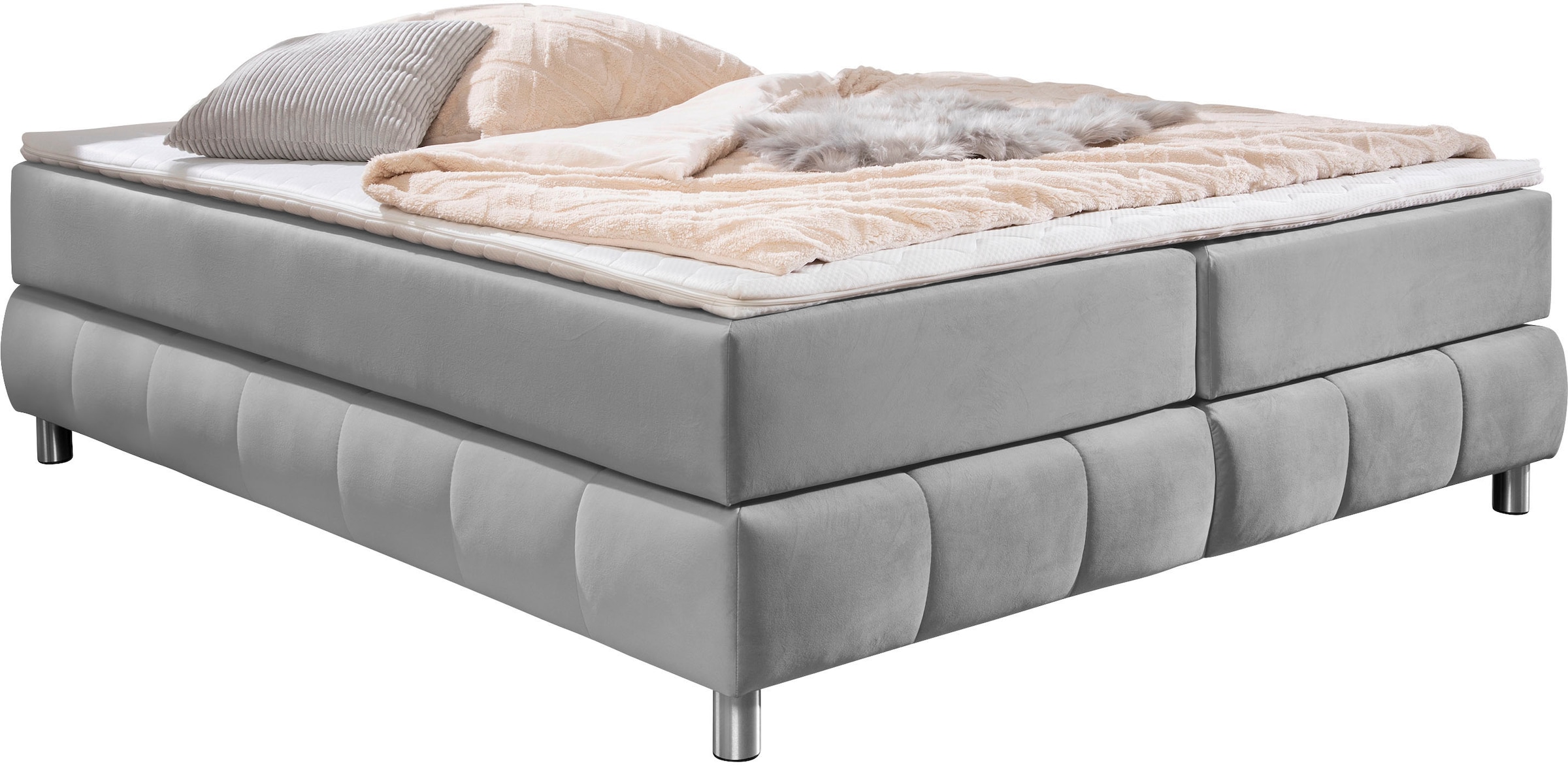 Home affaire Boxspringbett "Salo" Ohne Kopfteil, inkl. Topper, auch in Über günstig online kaufen